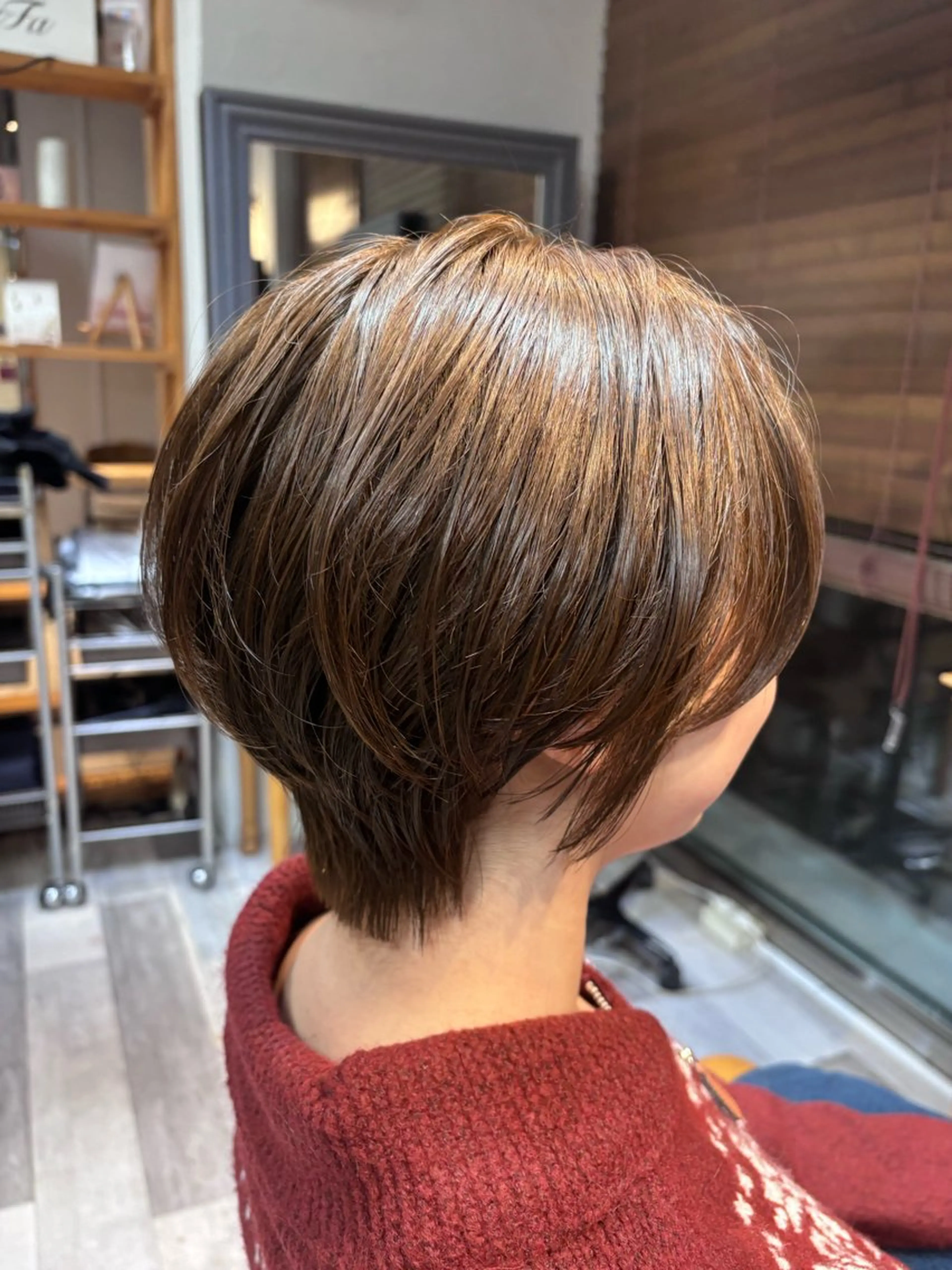 ショート くびれヘア ショートヘア カット 岡本樹一 🍁のヘアスタイル