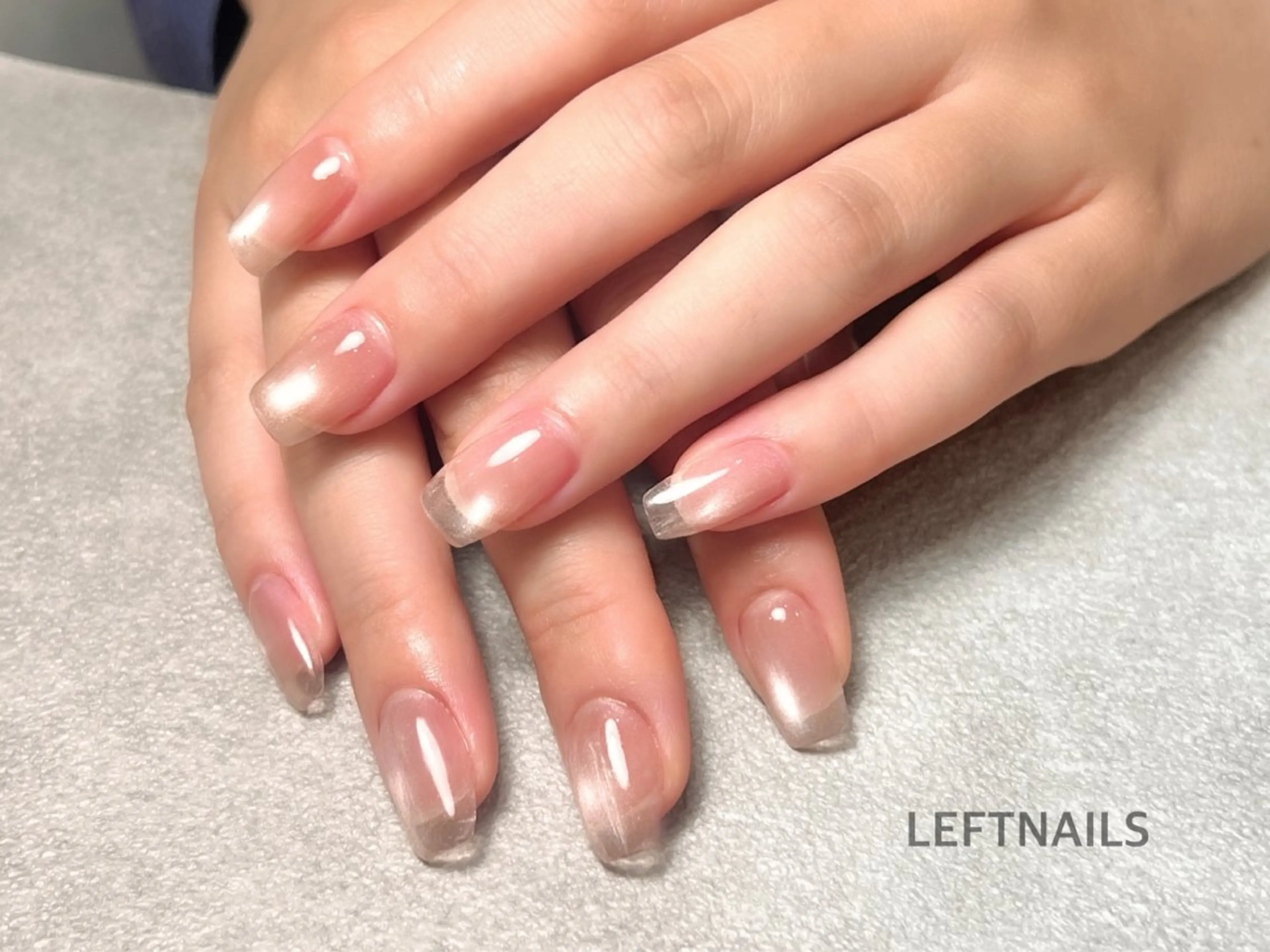ネイル 長さ出し マグネットネイル LEFTNAILS フィルインニュアンスのネイルデザイン