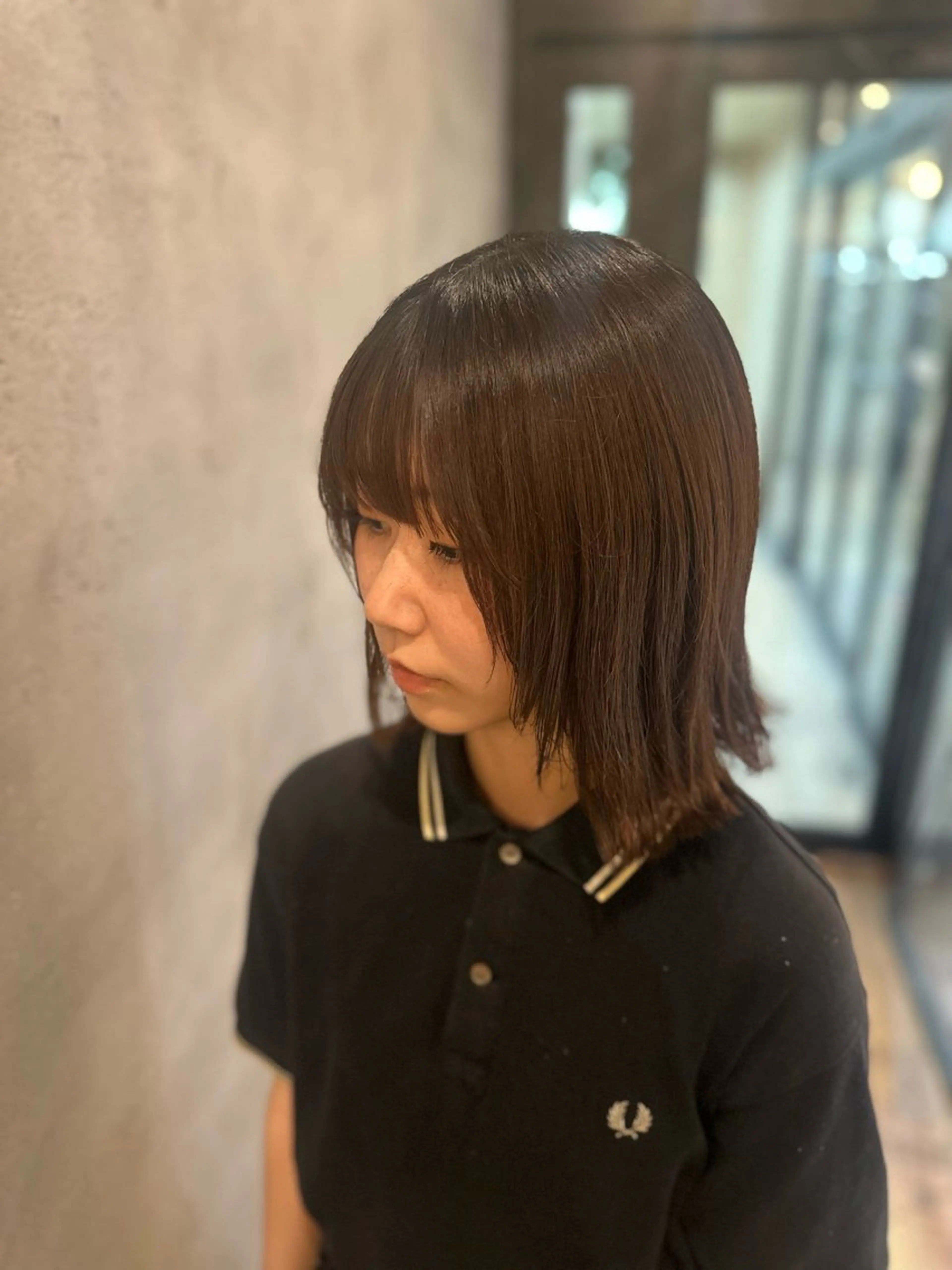 ミディアム レイヤーカット 溜 一太のヘアスタイル