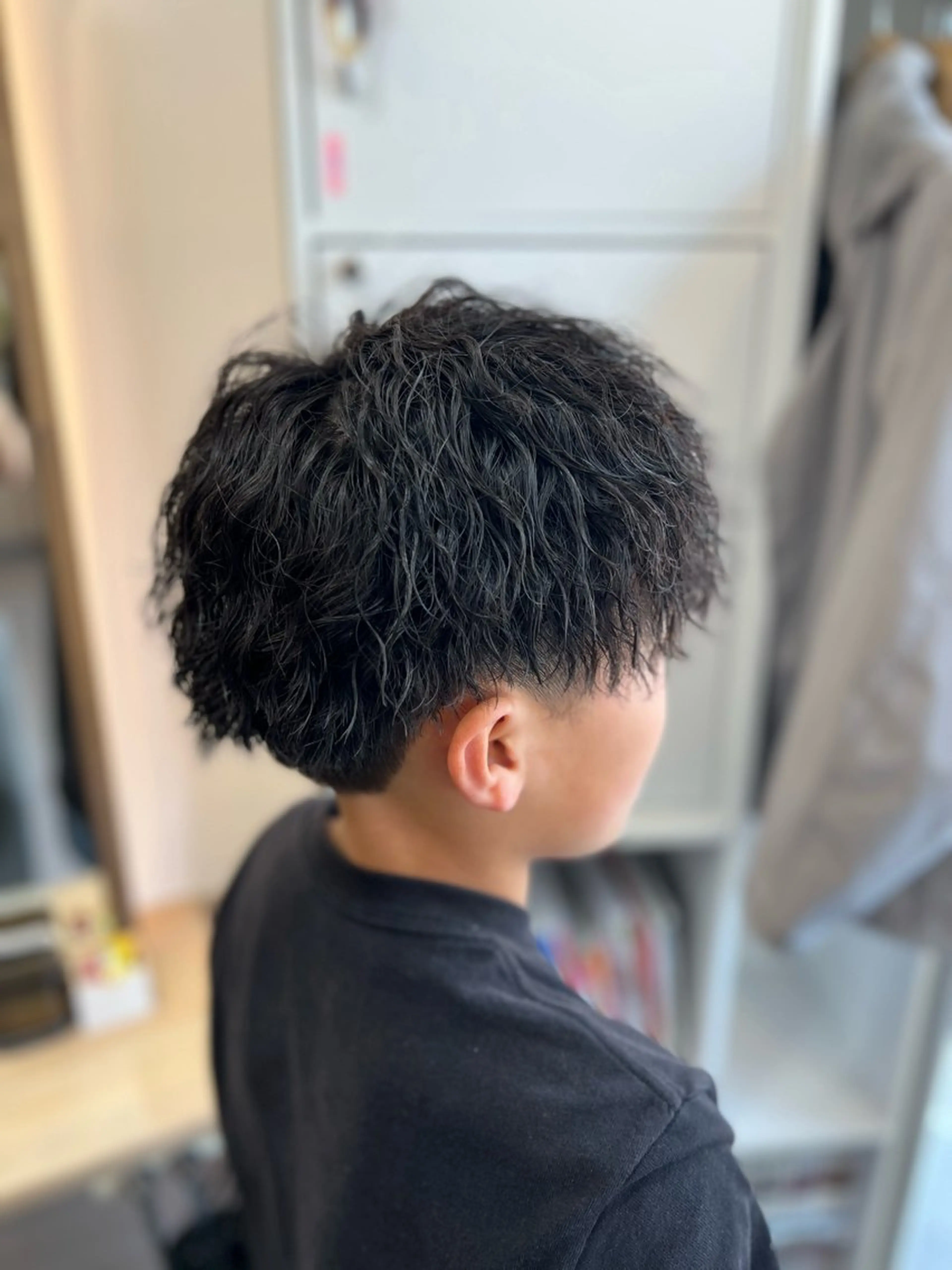 【朝1分で決まる】セット時短｜動きが出る｜カット＋パーマ_¥5,500の写真