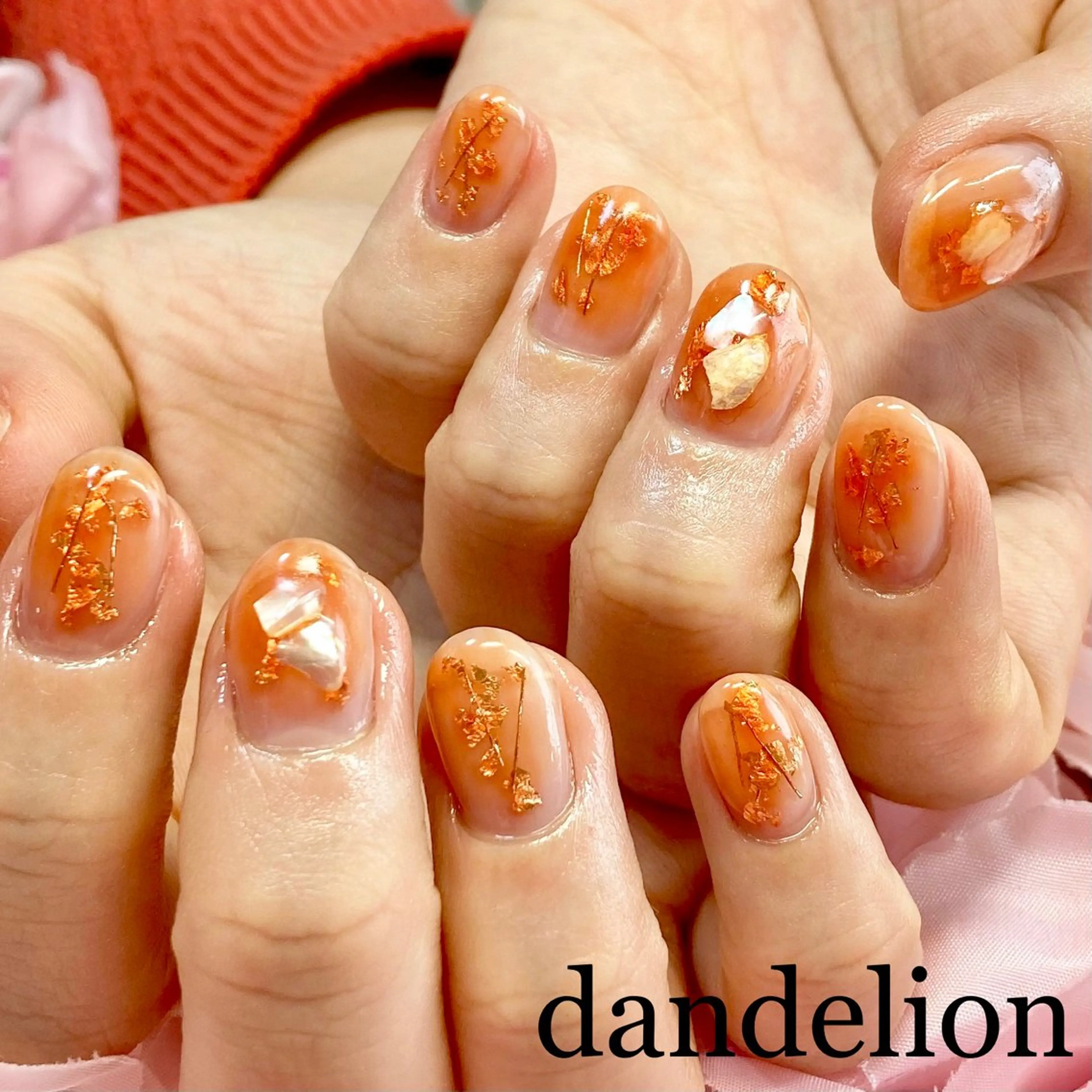 ネイル ハンドネイル ハンドケア dandelion ダンデライオンのネイルデザイン