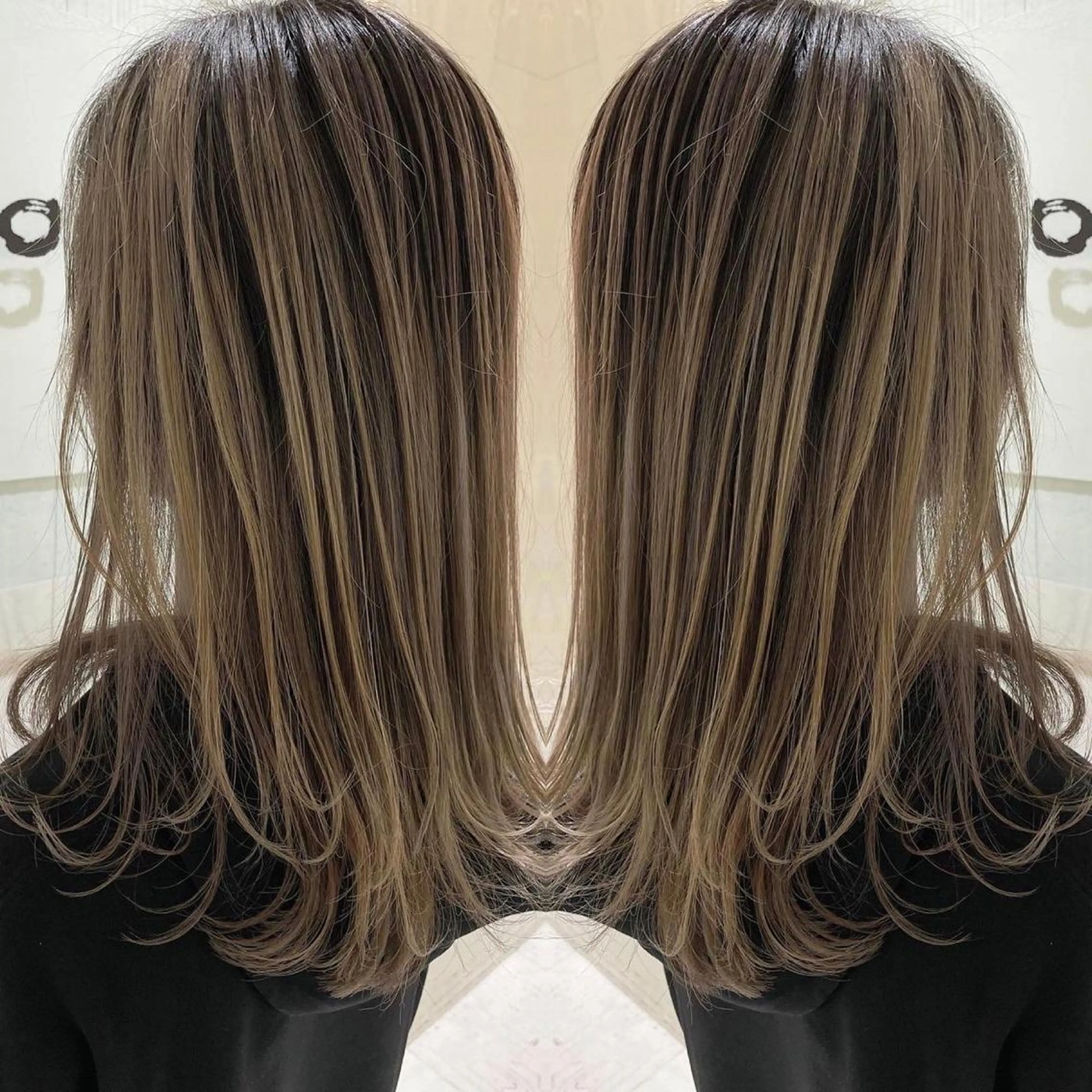 ロング カラー アッシュ 外国人風カラー レイヤーカット ヘアカラー トリートメント 河合秀明/ショート /ボブ/レイヤーのヘアスタイル