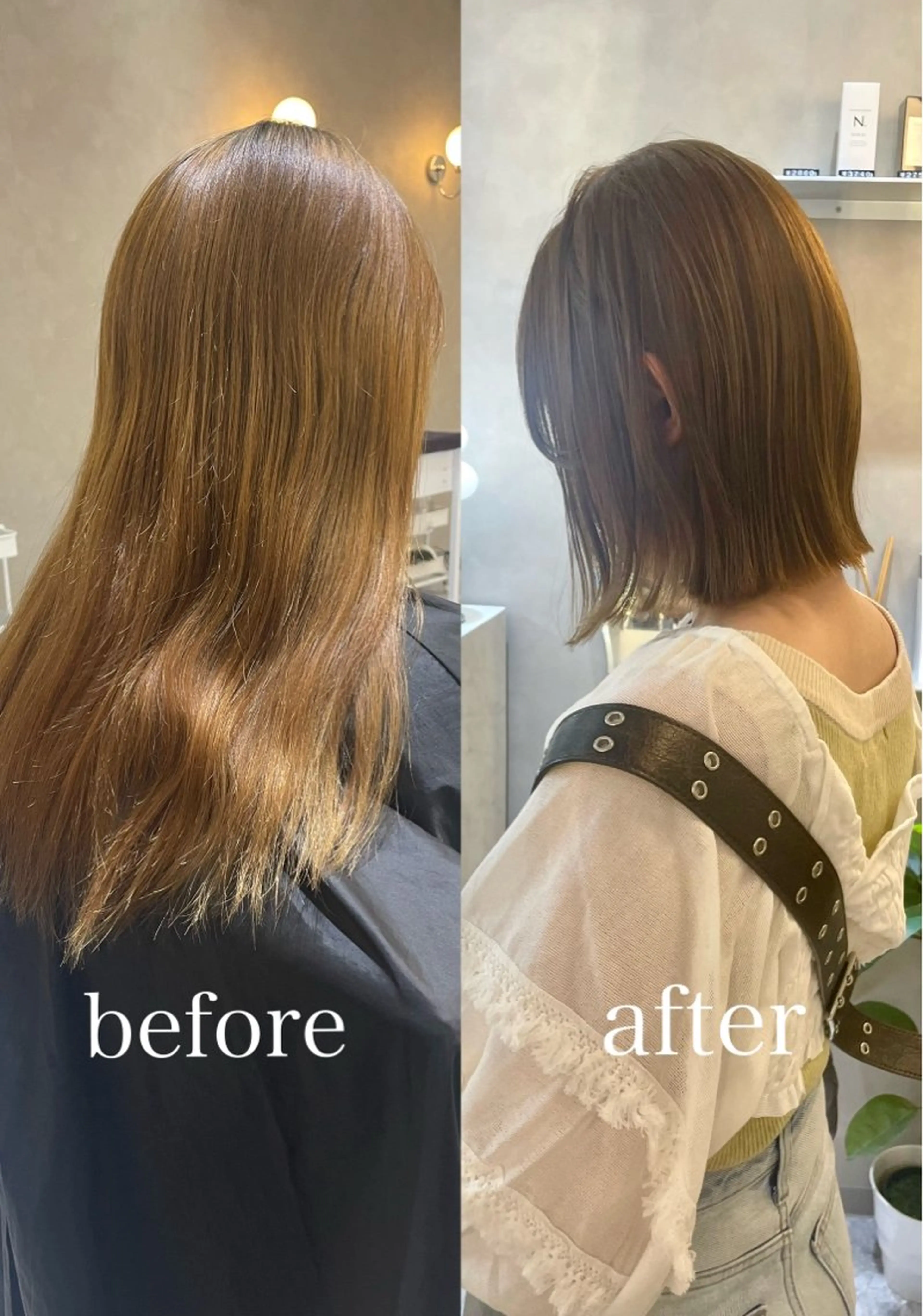 ショート カット ヘアカラー トリートメント ボブ/透明感カラー/ 赤み消し/髪質改善のヘアスタイル