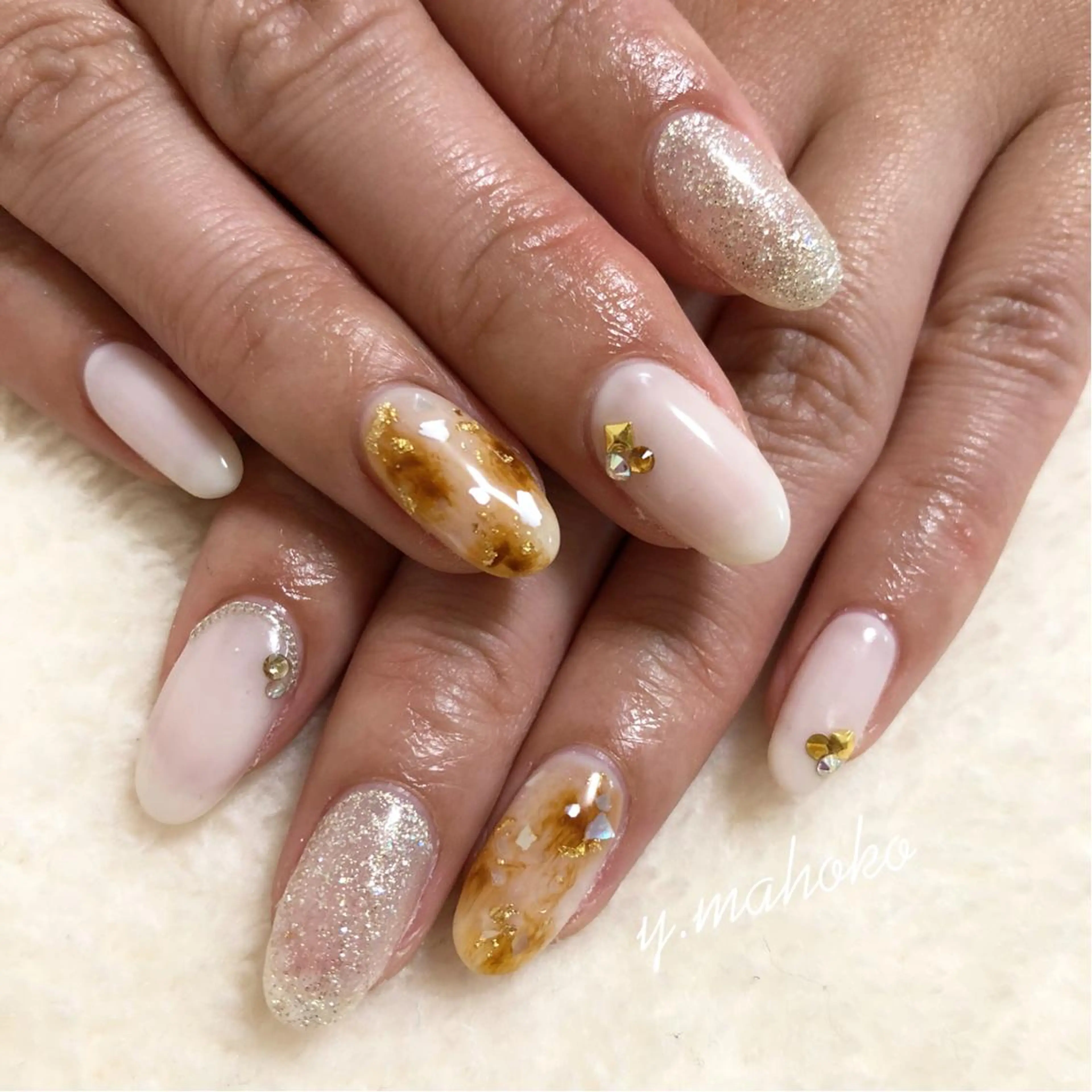 ネイル ハンドネイル She nail studio 原宿所属・パラジェル有/ スカルプ/mahoのネイルデザイン