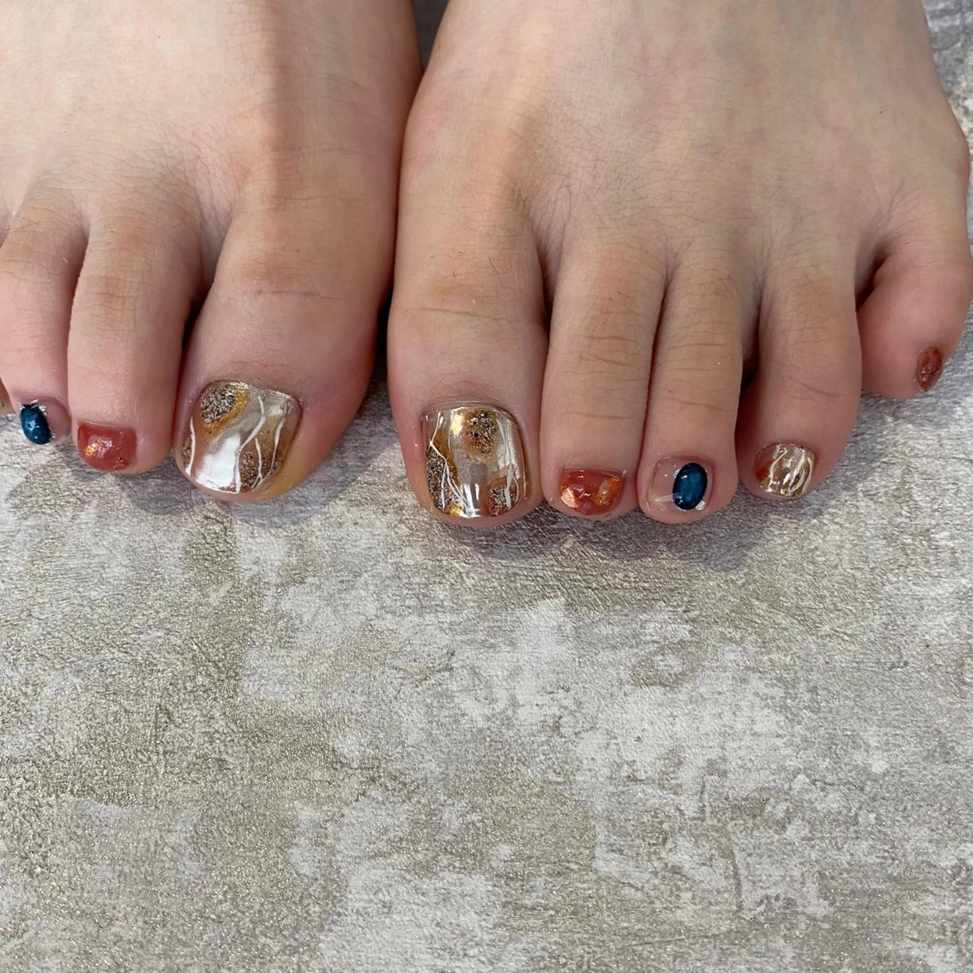 ネイル フットネイル 持ち込み エレン 南越谷のネイルデザイン