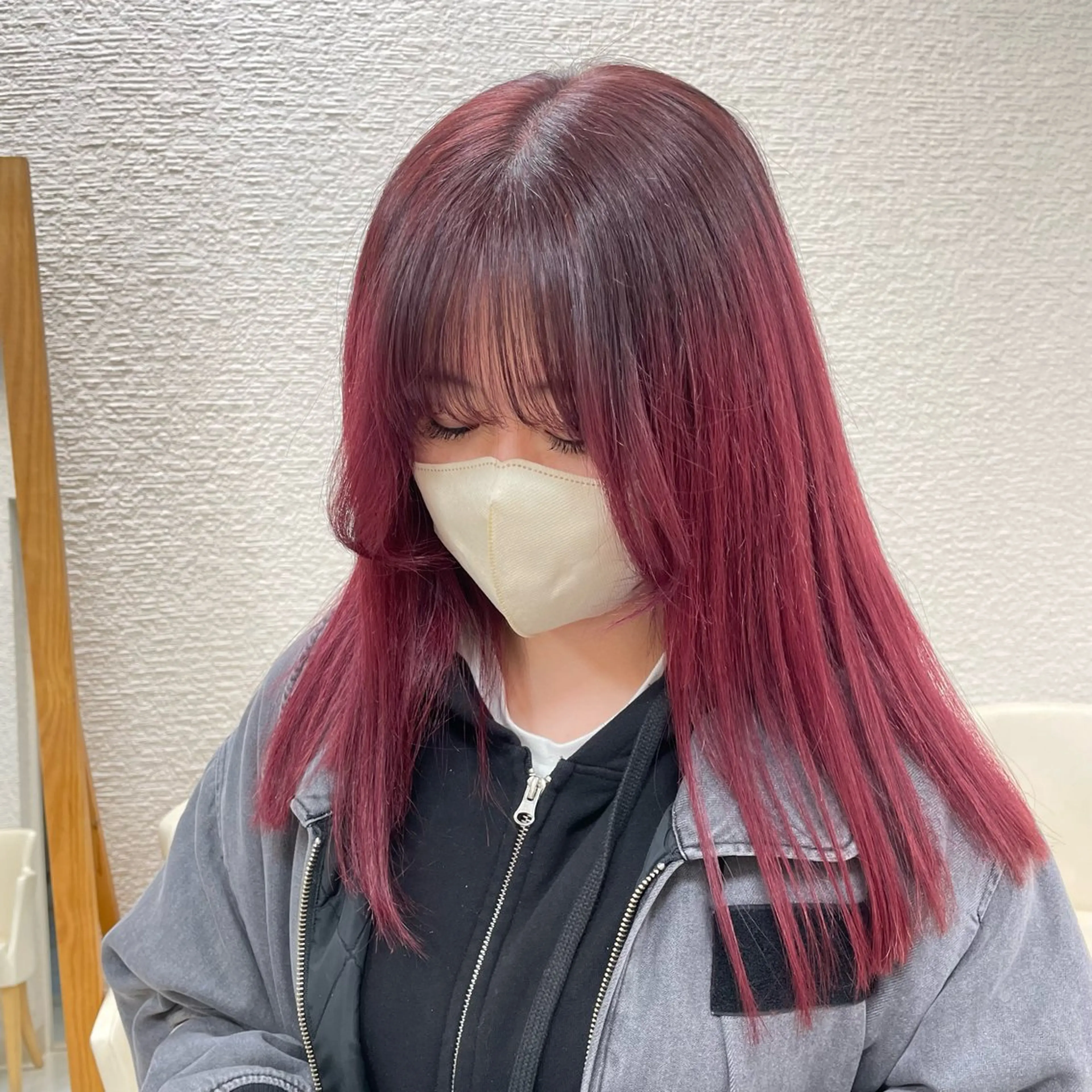 ロング カラー ヘアカラー 透明感ワンカラー🎀 レイヤー/AOのヘアスタイル