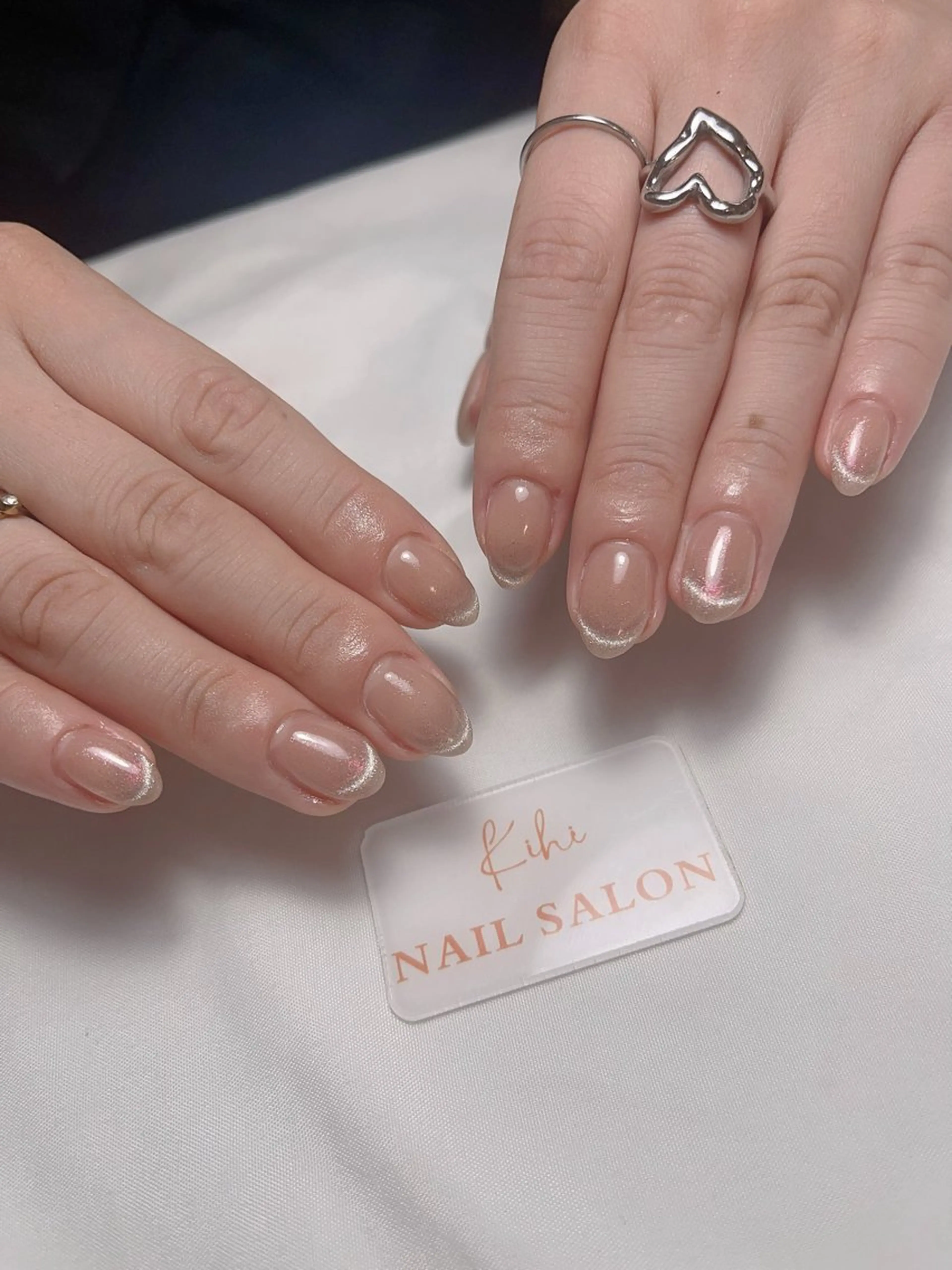 ネイル アートネイル フレンチネイル ジェルネイル グラデーション 韓国ネイル ハンドネイル ハンドケア さくら💮💮 【オフ無料】のネイルデザイン