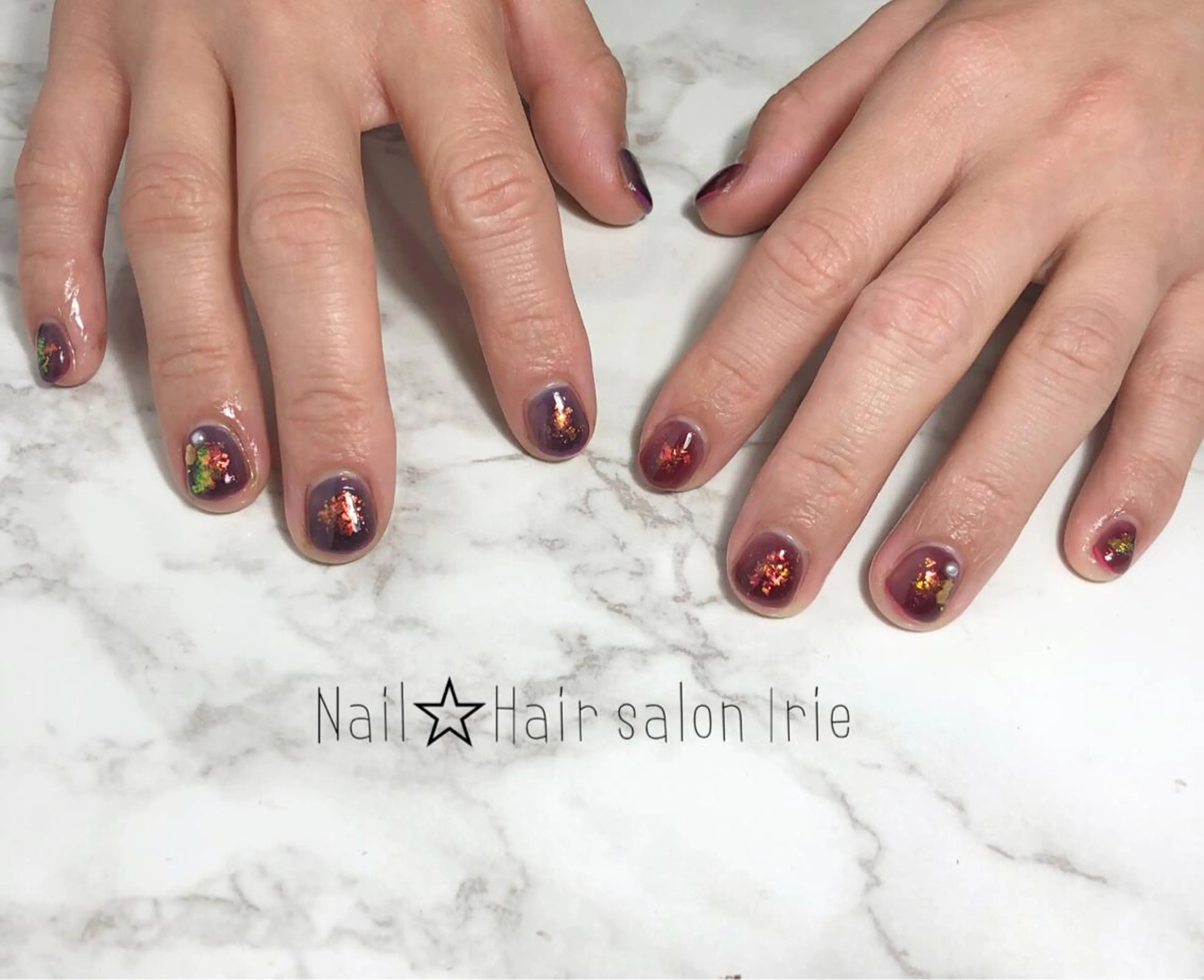 ネイル ハンドネイル Hair salon Irie所属・與儀 知佳のネイルデザイン