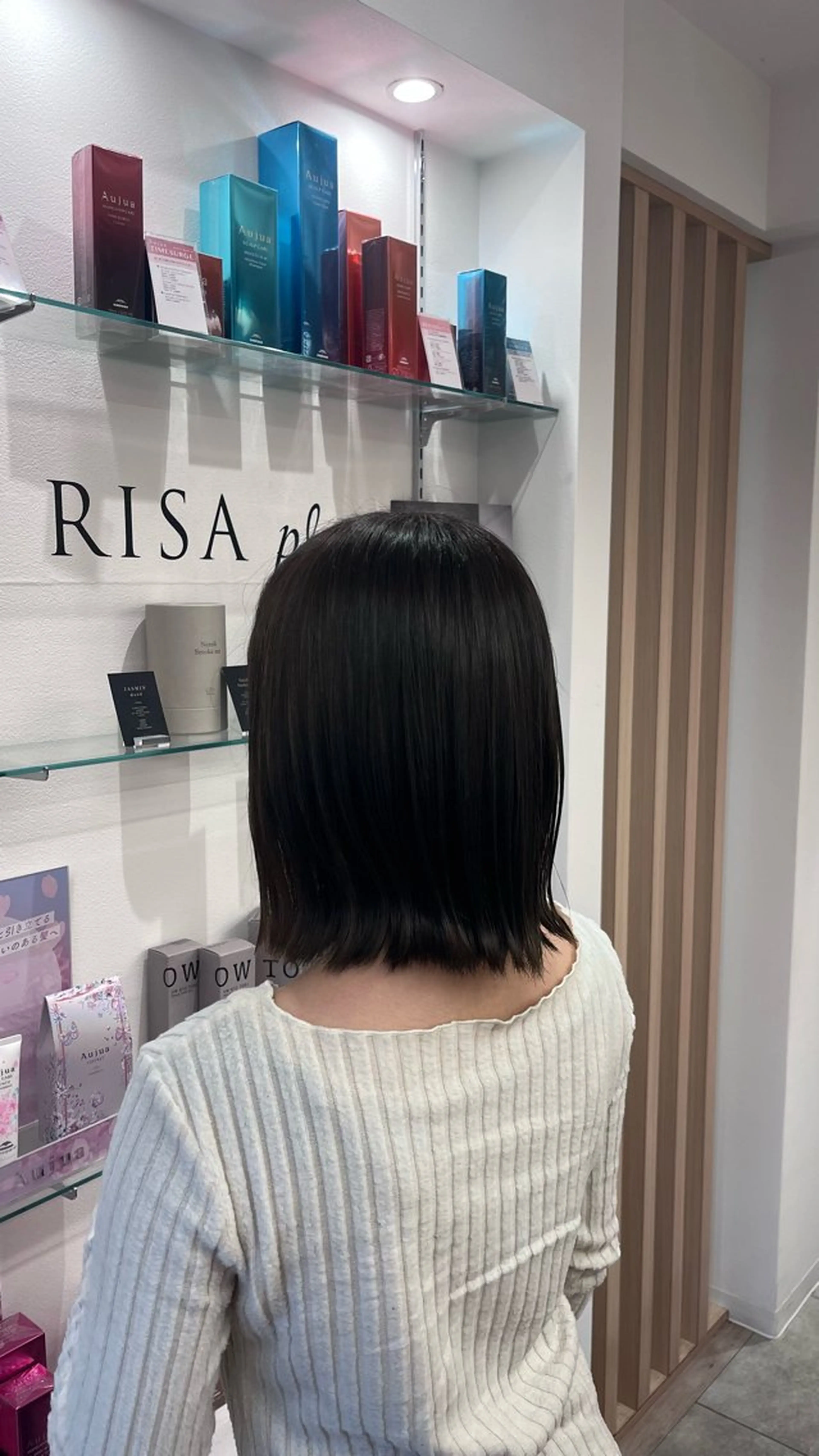 ミディアム カラー ヘアカラー トリートメント haruna🌼 西新美容室💛のヘアスタイル