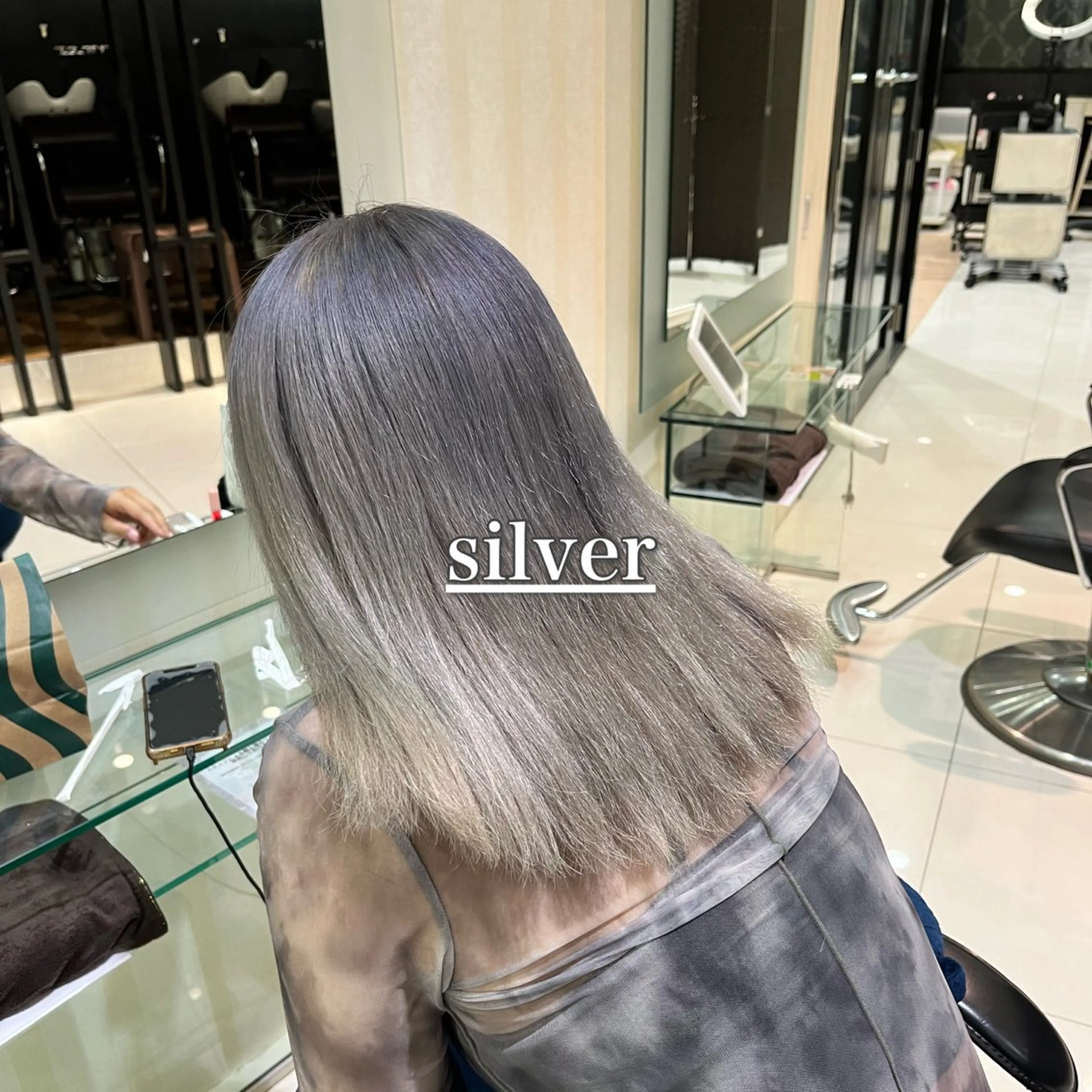 ロング カラー ブリーチ/暖色カラー 宮城陽日のヘアスタイル