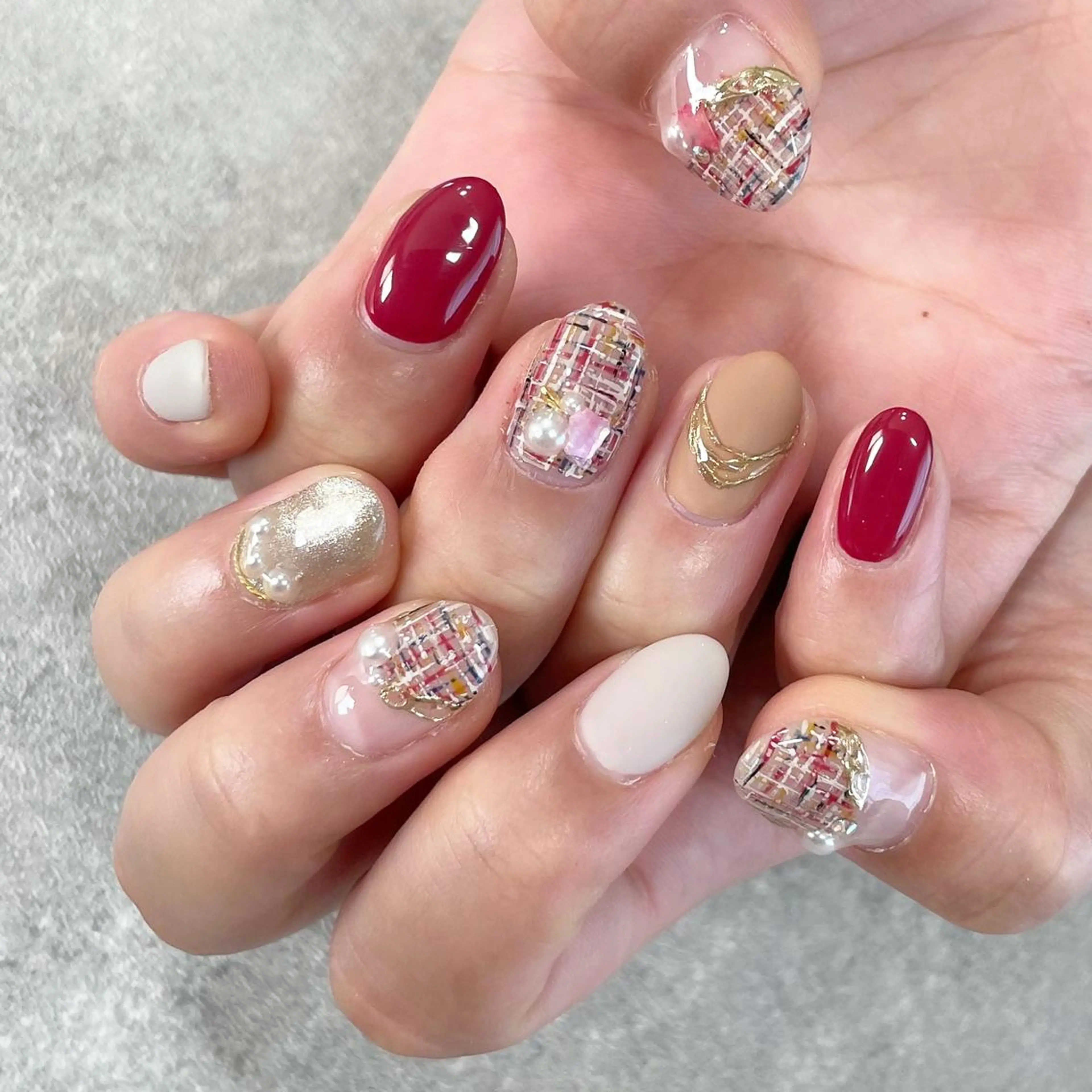 ネイル ジェルネイル 東 千夏のネイルデザイン