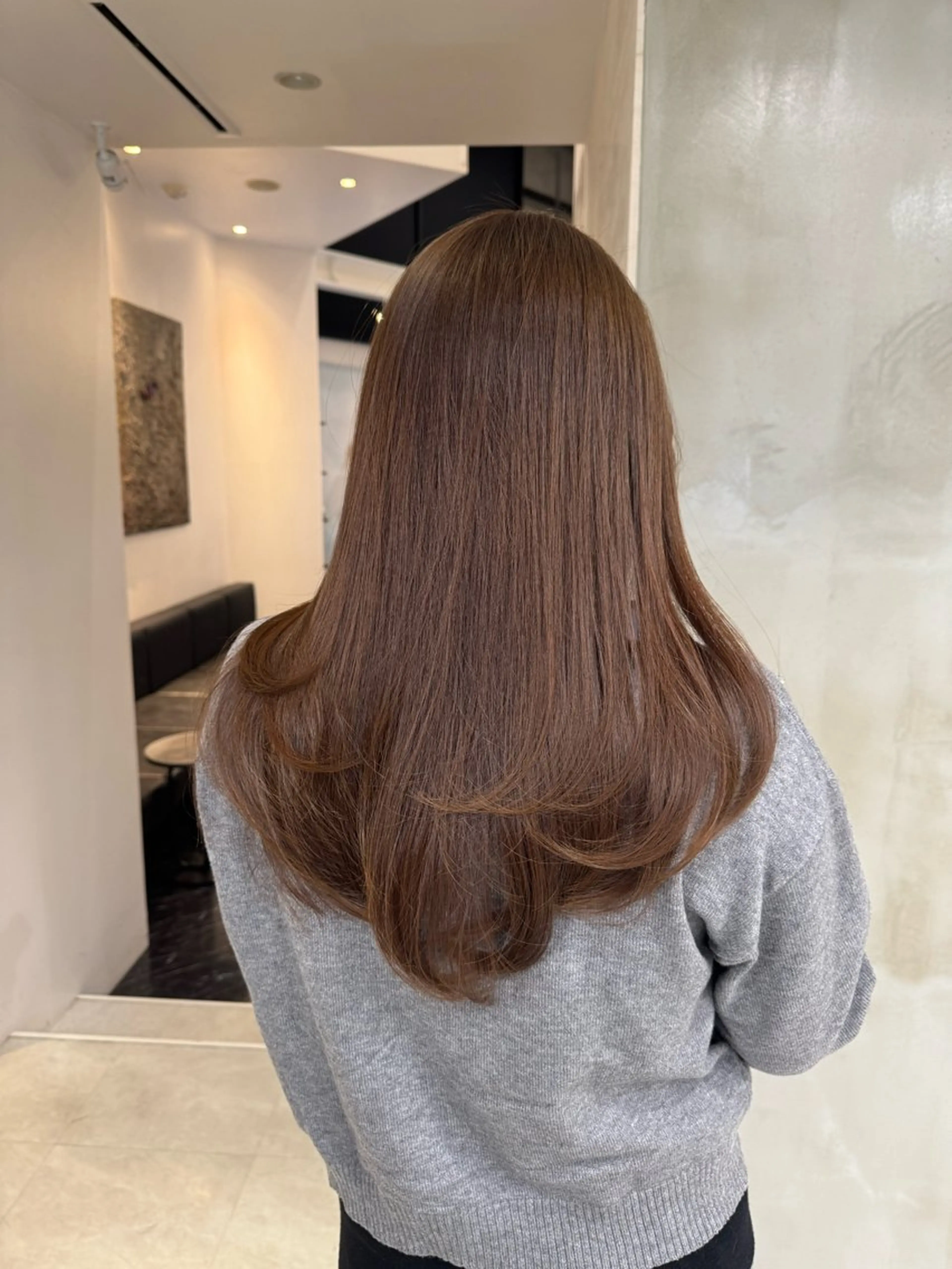 ロング カラー 艶カラー♡クール トレンドヘア♡アユミのヘアスタイル