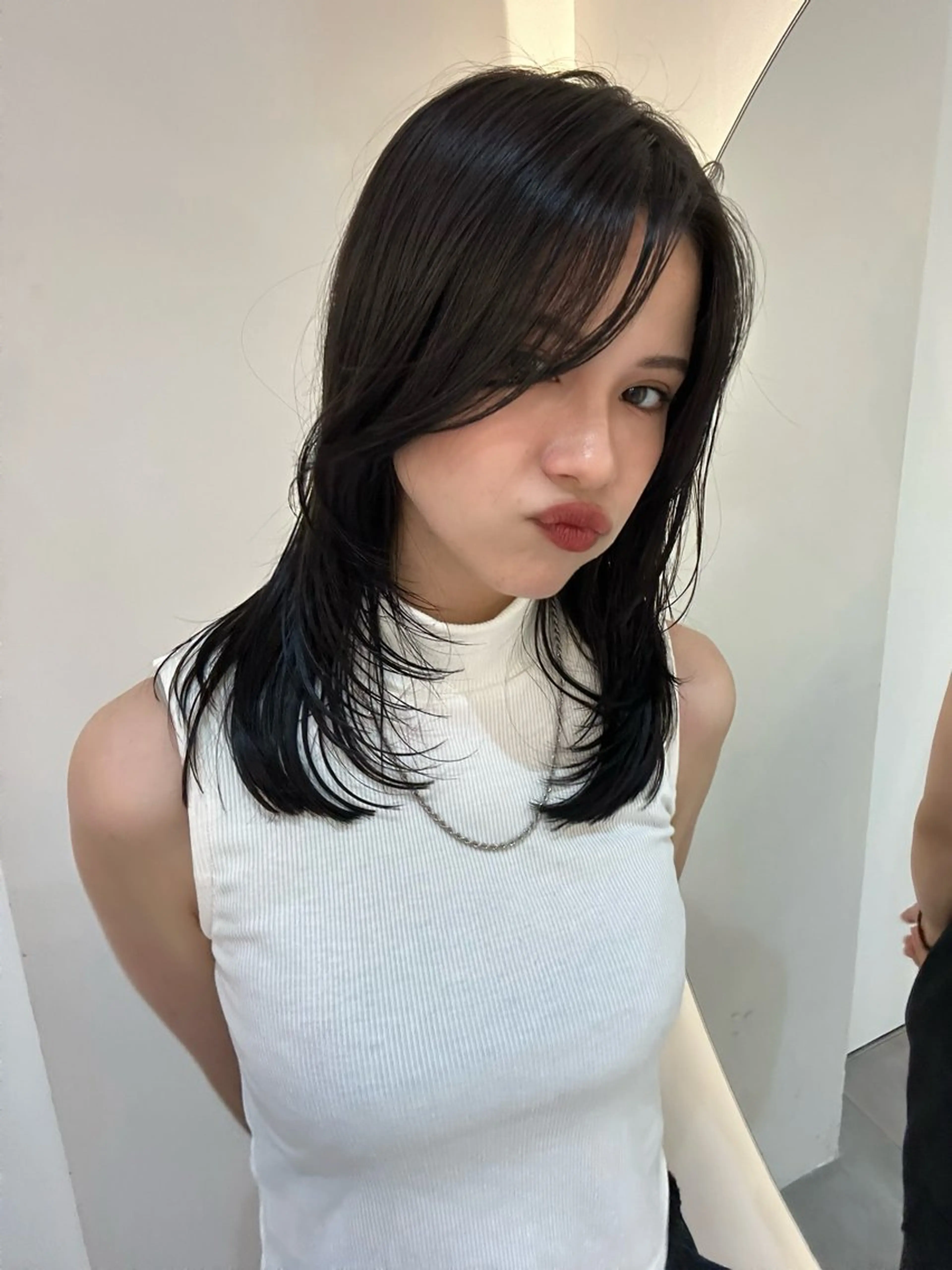 premium care color＋前髪・顔まわりcut💌の写真