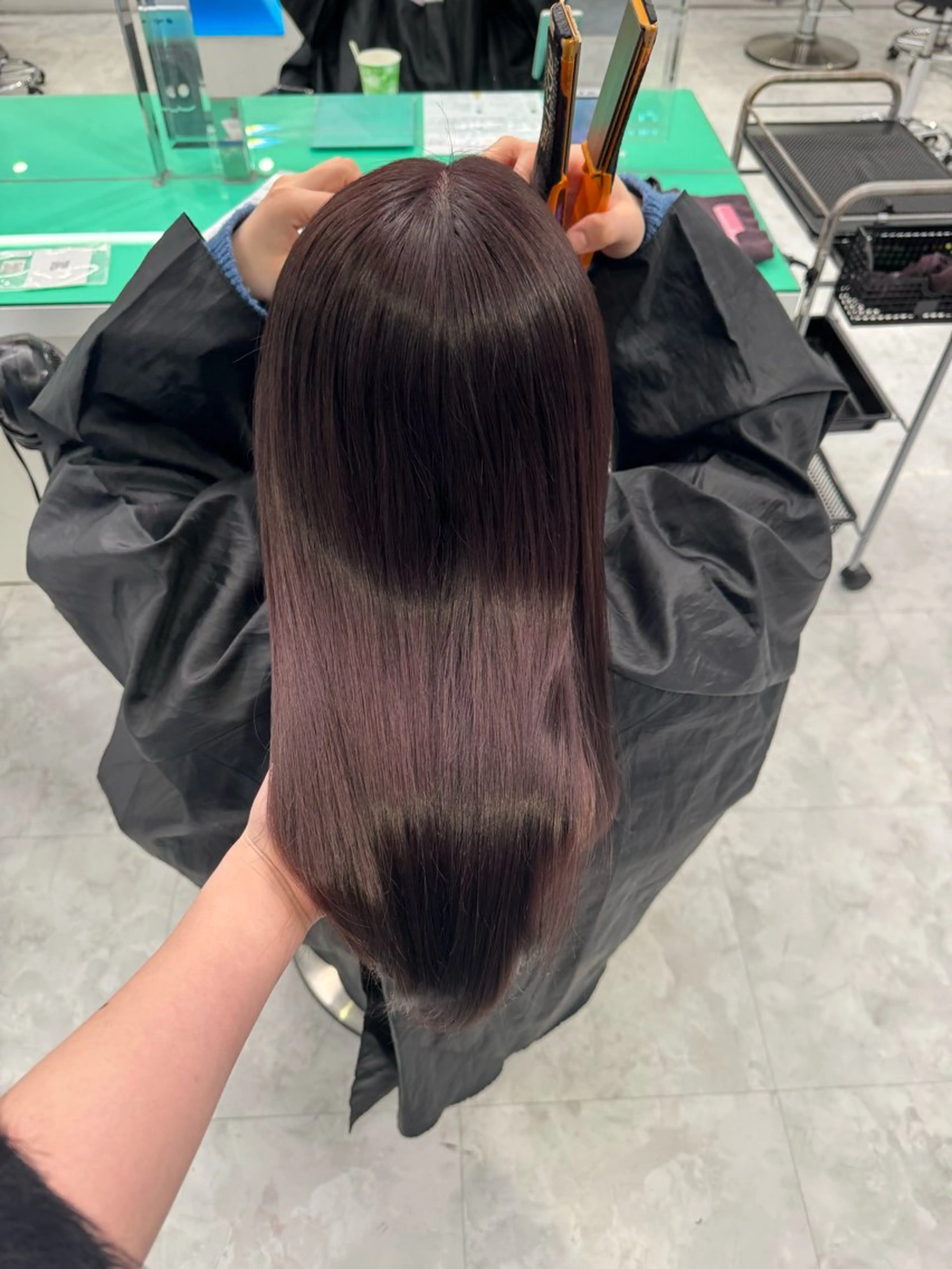 ロング カラー 🤍韓国ワンホンヘ ア SHIONE🤍のヘアスタイル