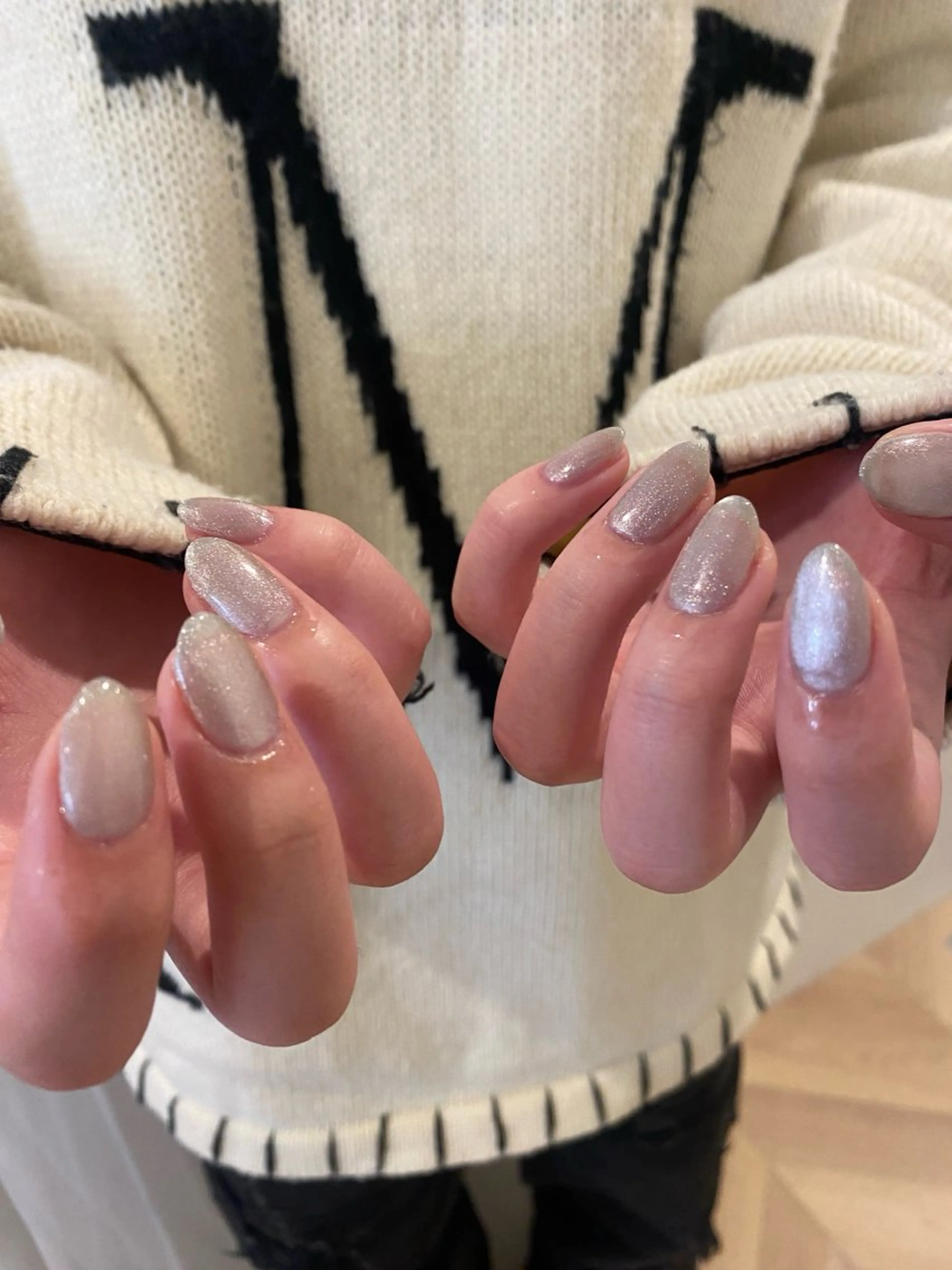 ネイル マグネットネイル ハンドネイル nalunail harukaのネイルデザイン