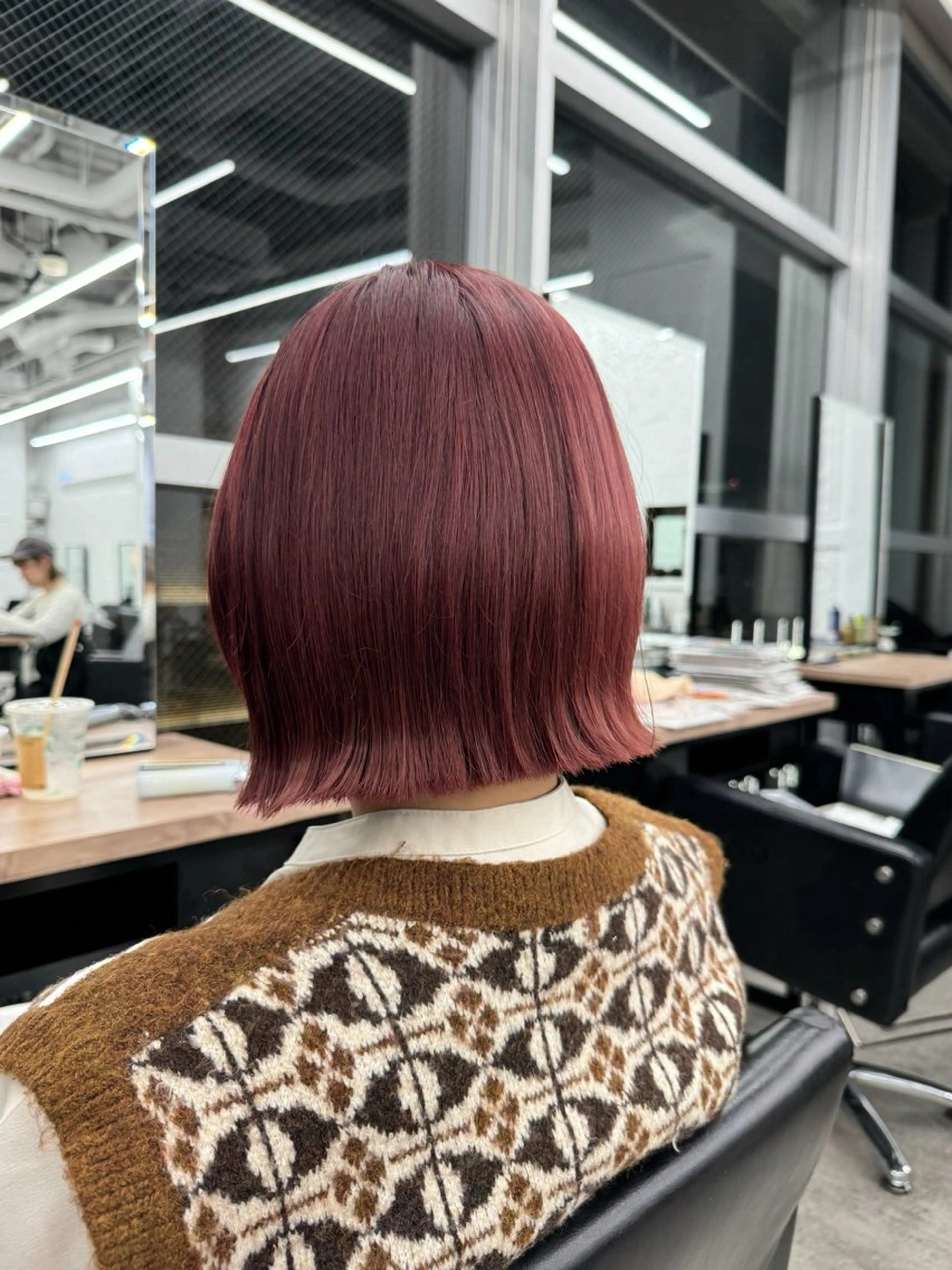 ショート カラー 艶髪／レイヤー／ 透明感🎀／MARIのヘアスタイル