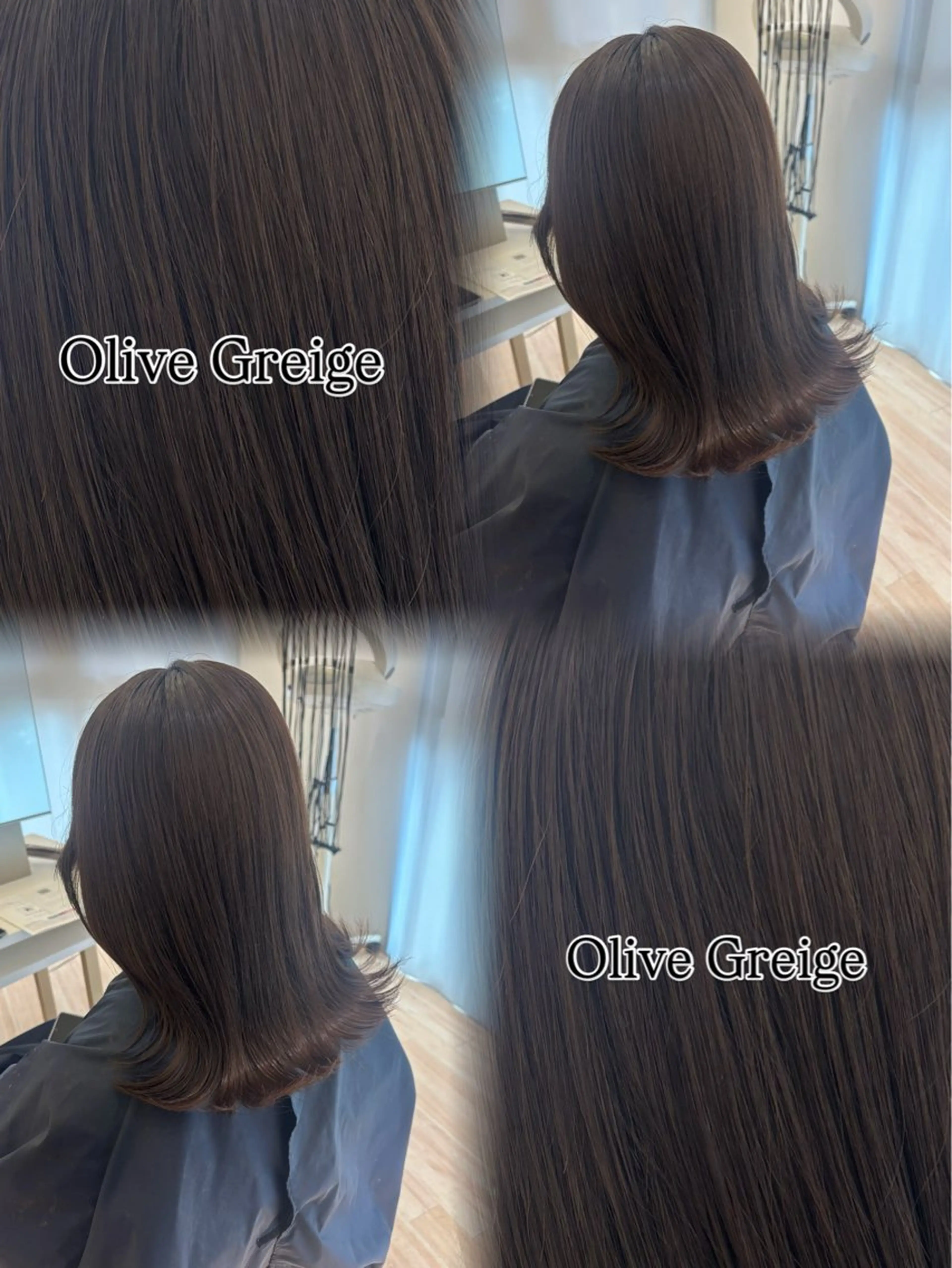 ほんのり暗くしたい方に✨必見❕艶つやカラー🤍【color➕styling➕シャンプーブロー】の写真