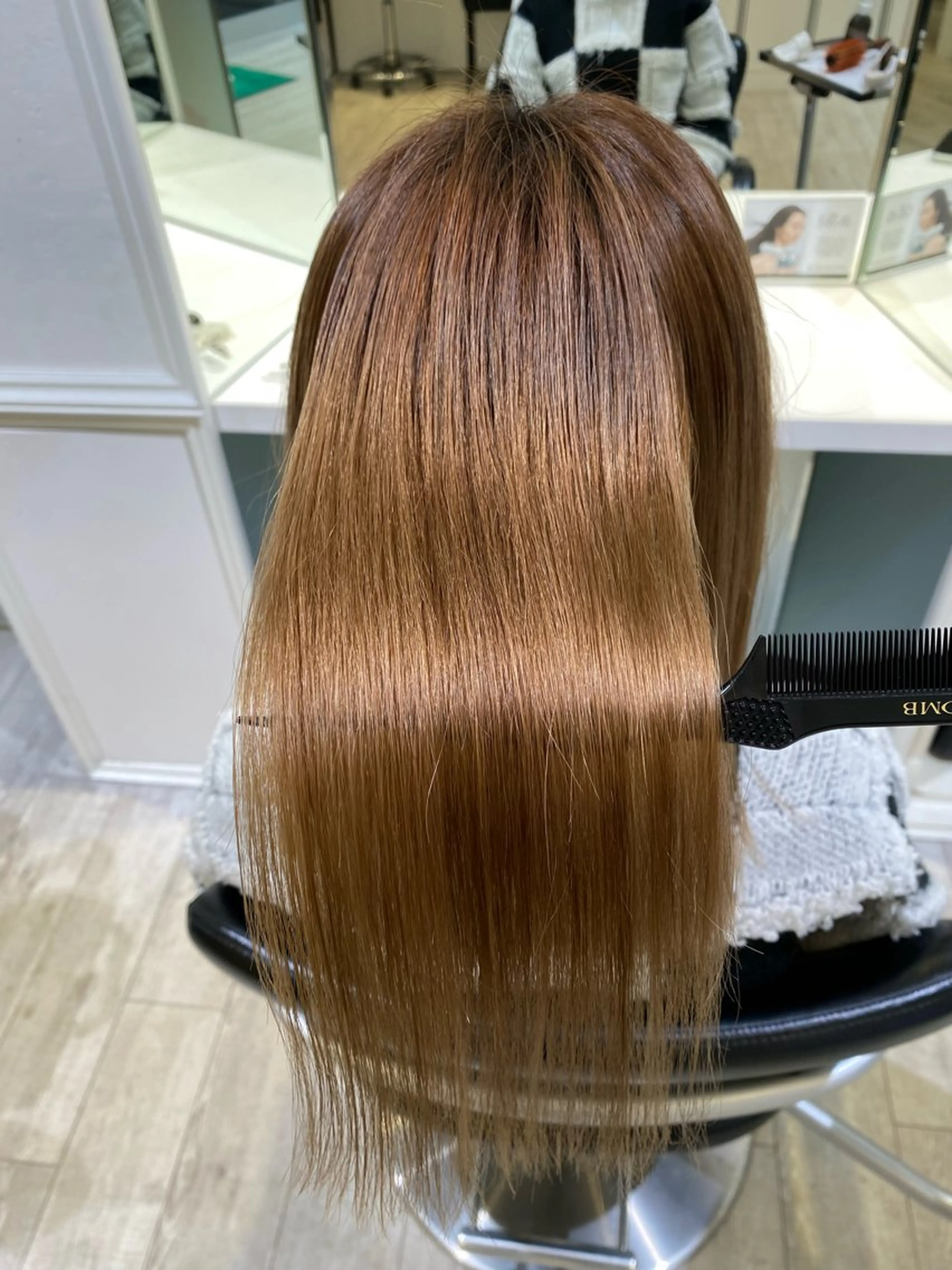 セミロング カット 縮毛矯正 💎髪質改善/縮毛矯 正特化💎鈴木一寿のヘアスタイル