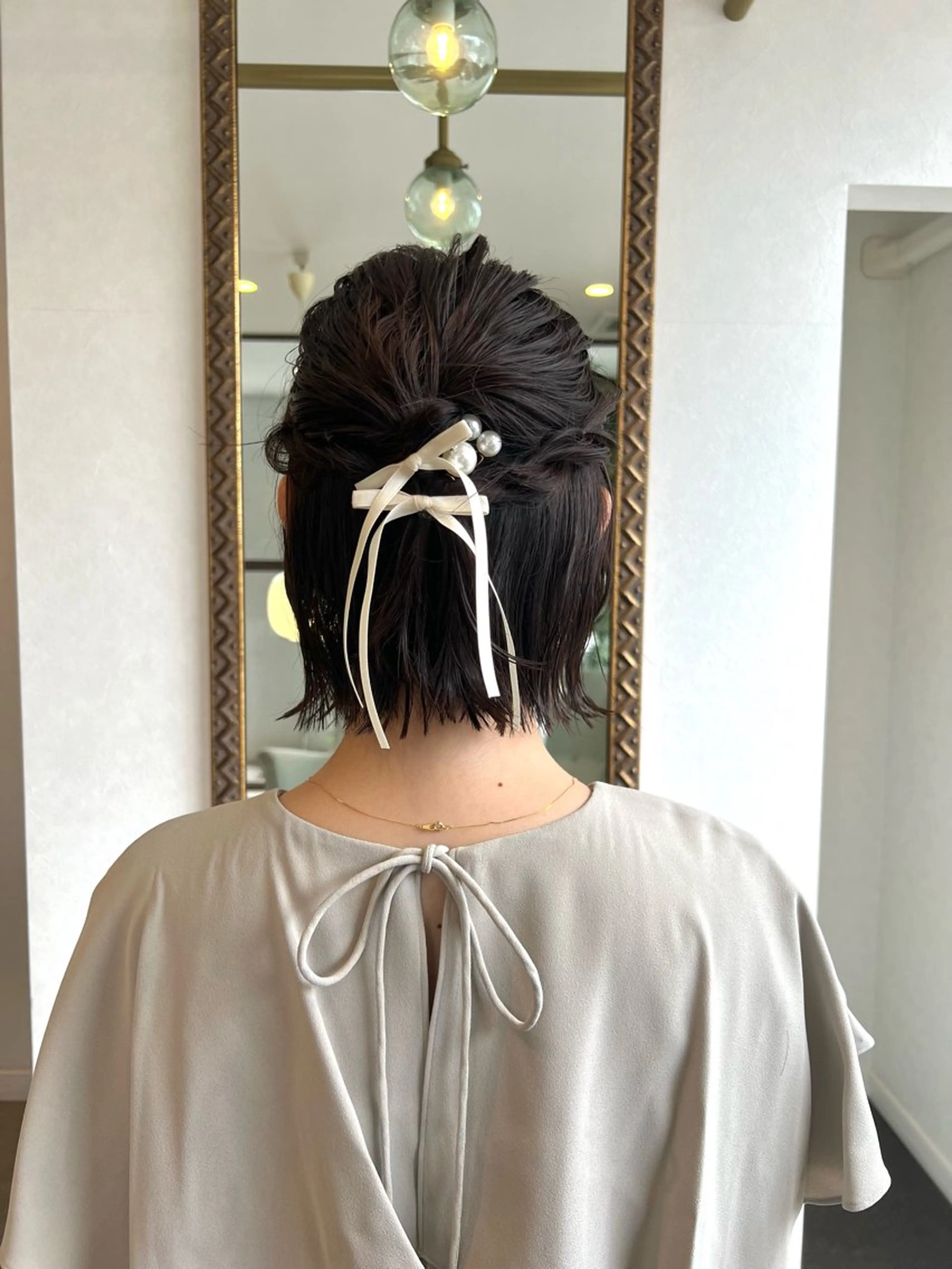 ヘアアレンジ ハーフアップ ヘアセット letterby novel  はるみのヘアスタイル