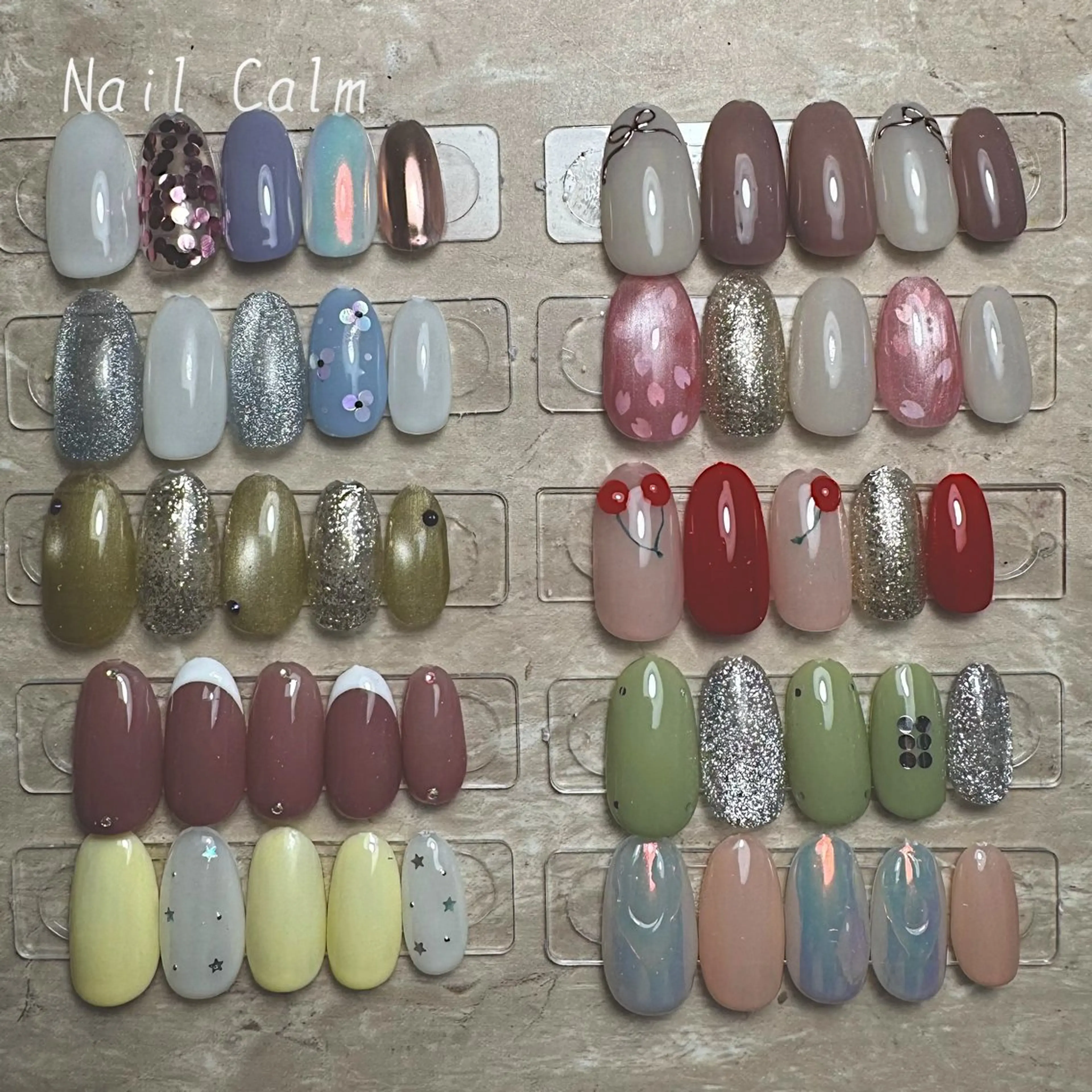 ネイル シンプルネイル 春ネイル ハンドネイル Nail Calm所属・プライベートサロン Calmのネイルデザイン