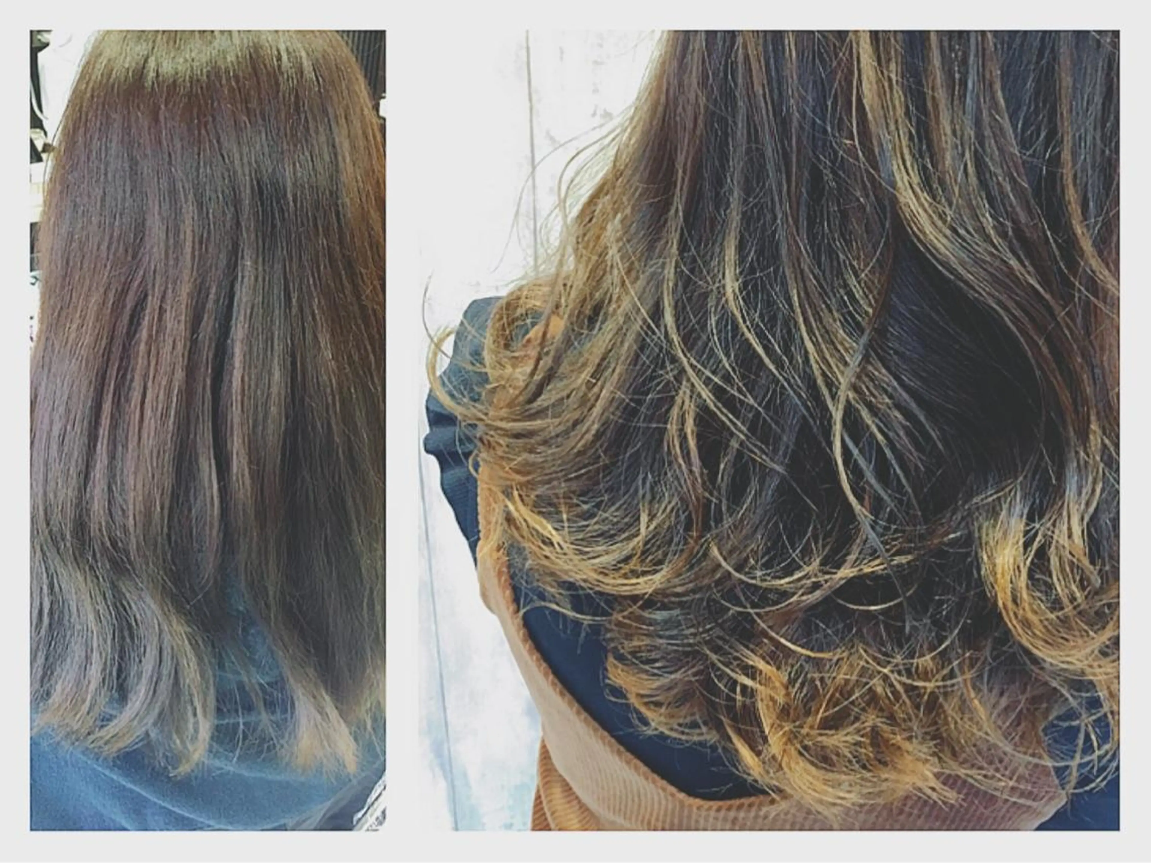 セミロング カラー ヘアアレンジ ハイライトカラー ハイライト boutique misakiのヘアスタイル