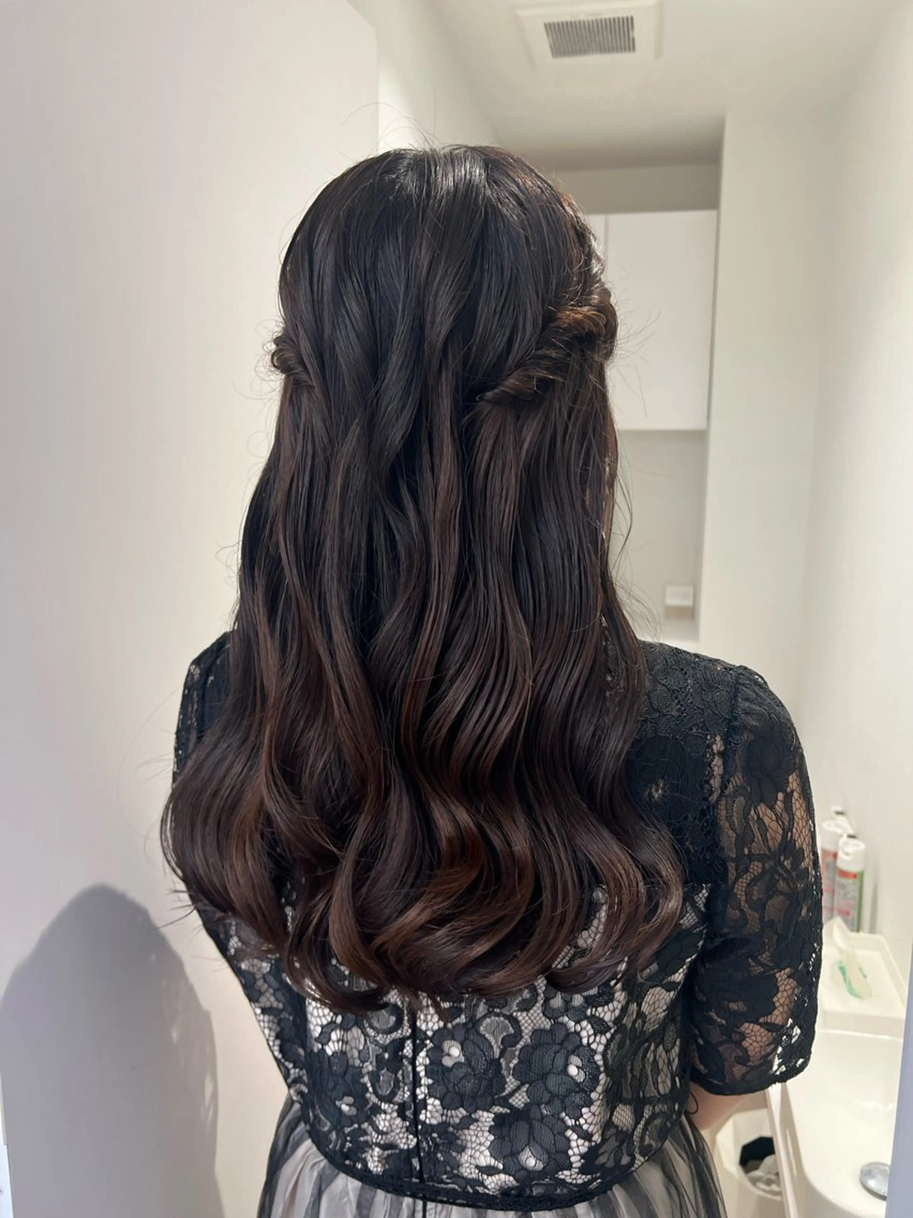 ヘアアレンジ ヘアセット アレンジ/ブラウン カラー HARU🕯のヘアスタイル