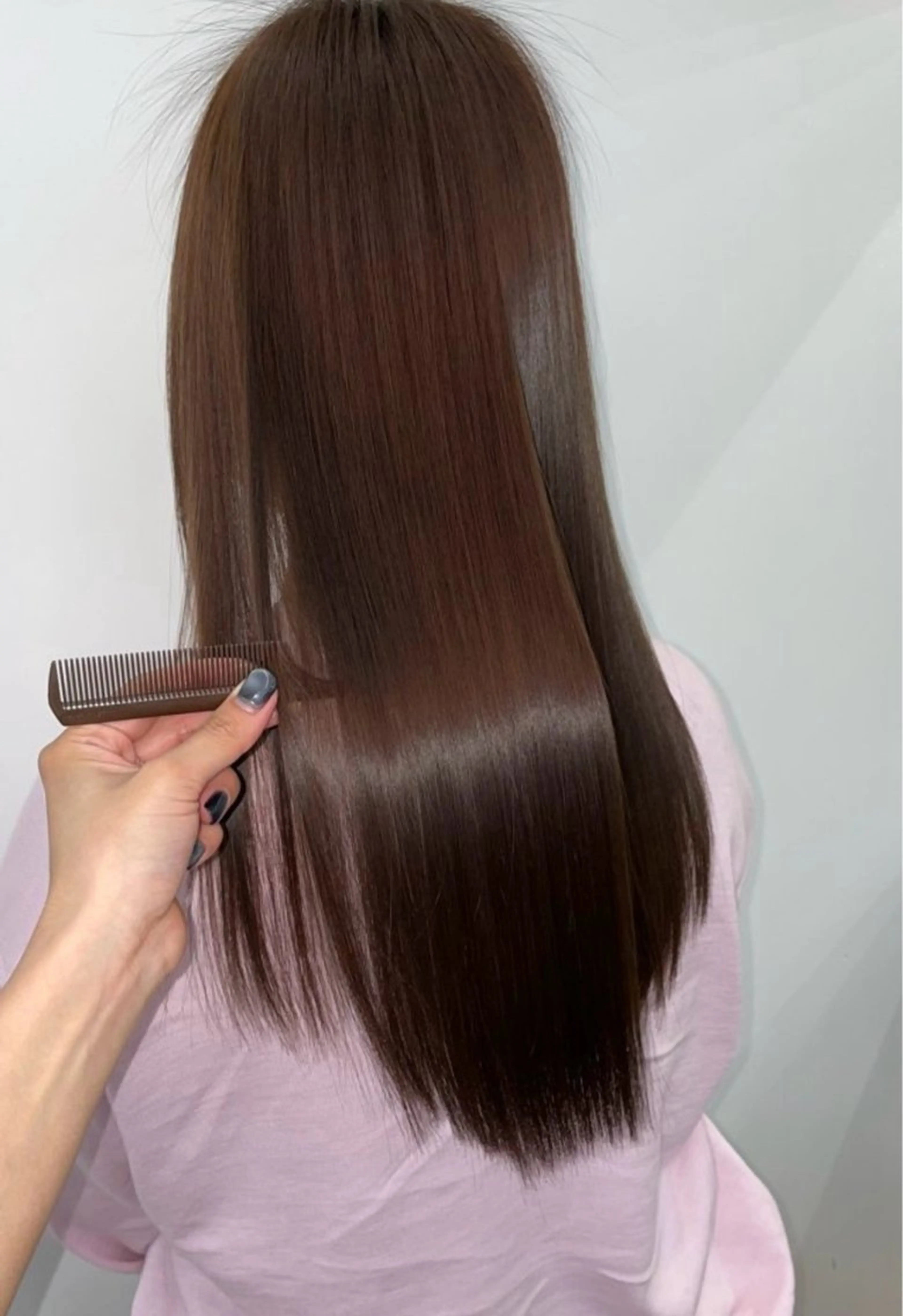 セミロング カラー パーマ カット ヘアカラー 縮毛矯正 トリートメント レイヤー/透明感/ 髪質改善🩵NANAのヘアスタイル