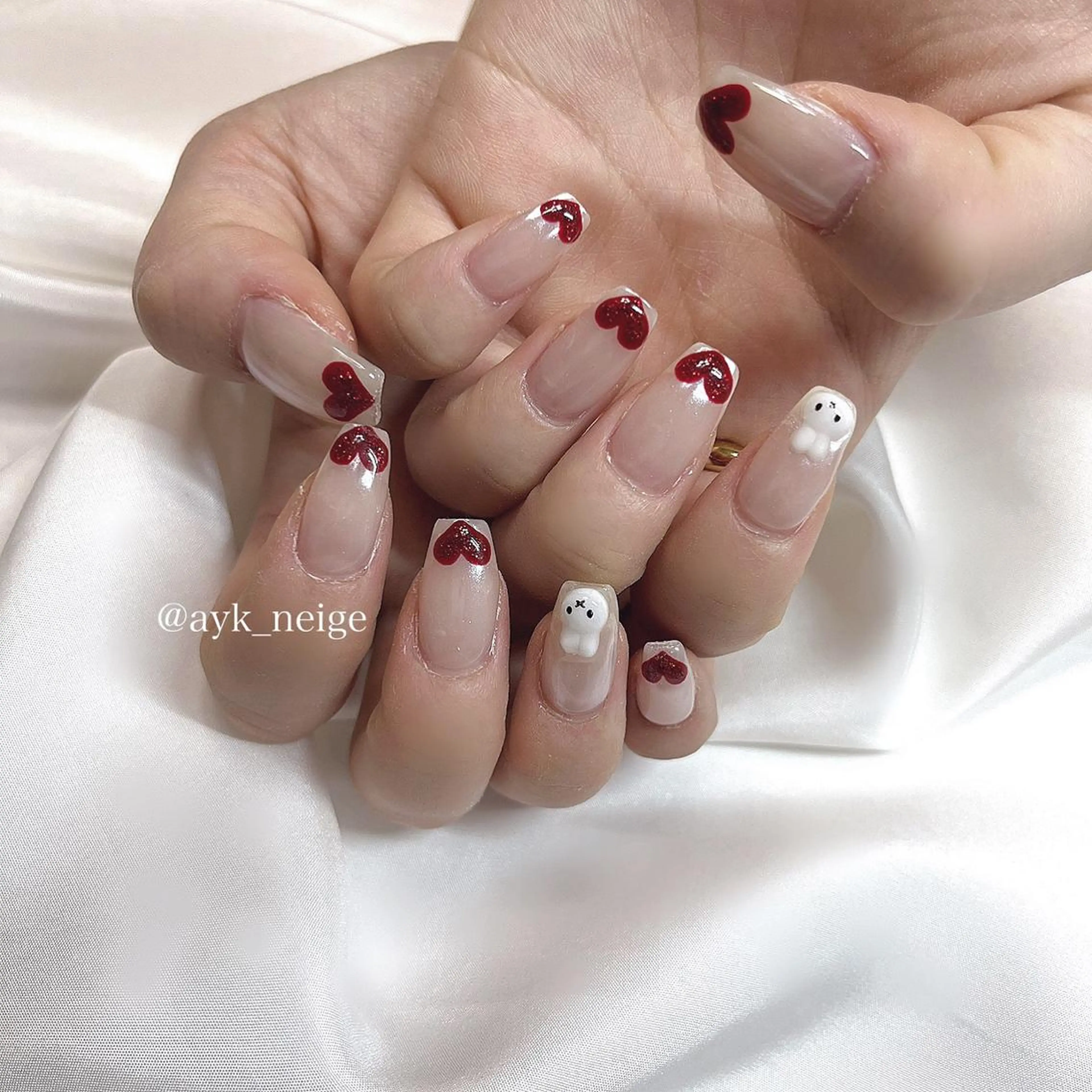 ネイル フットネイル グラデーション キラキラネイル 韓国ネイル マグネットネイル n'eige nail所属・大谷 綾香のネイルデザイン