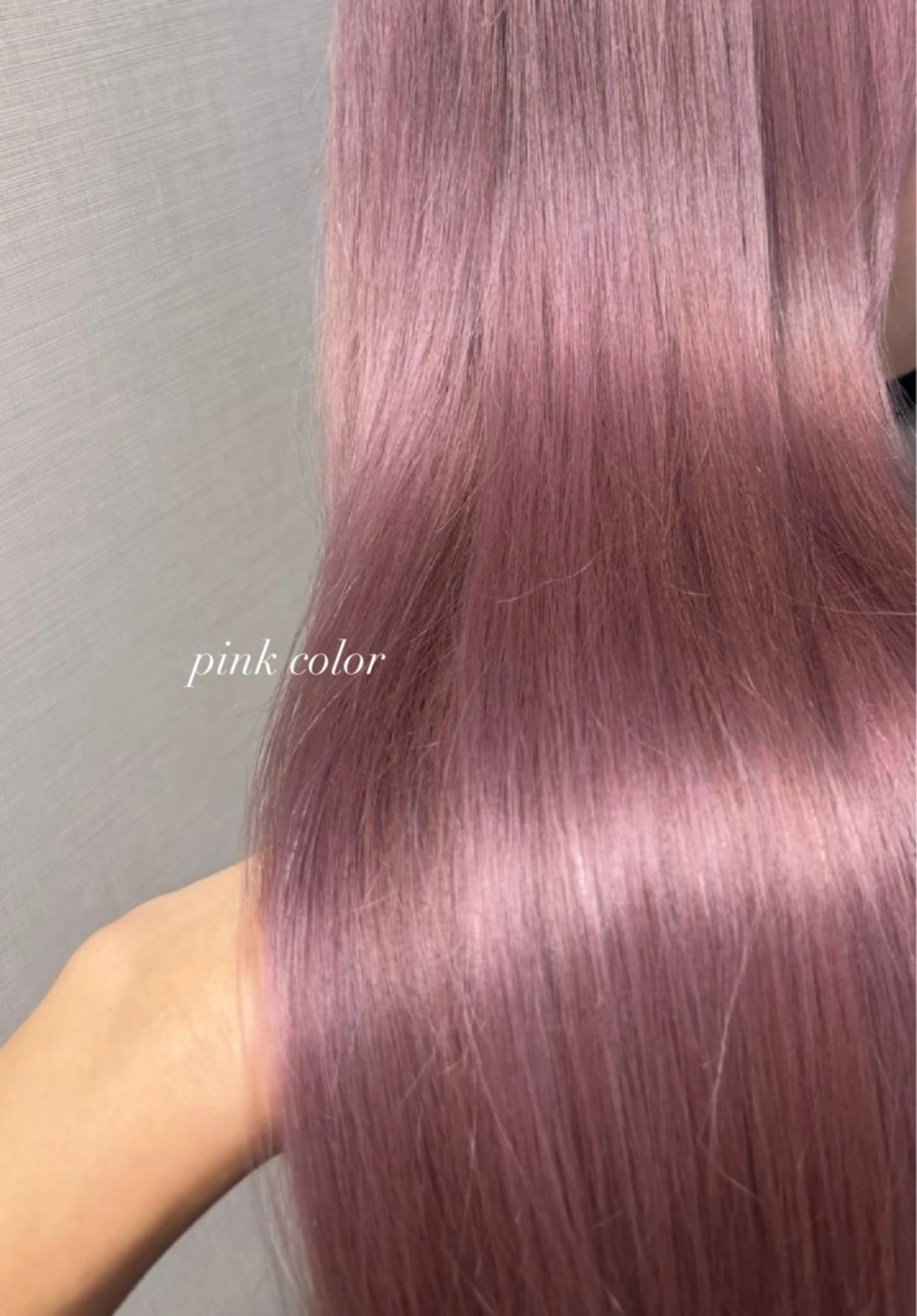 ロング カラー ブリーチ ピンクカラー バイオレットカラー 松井那津子 /ハイライトブリーチのヘアスタイル