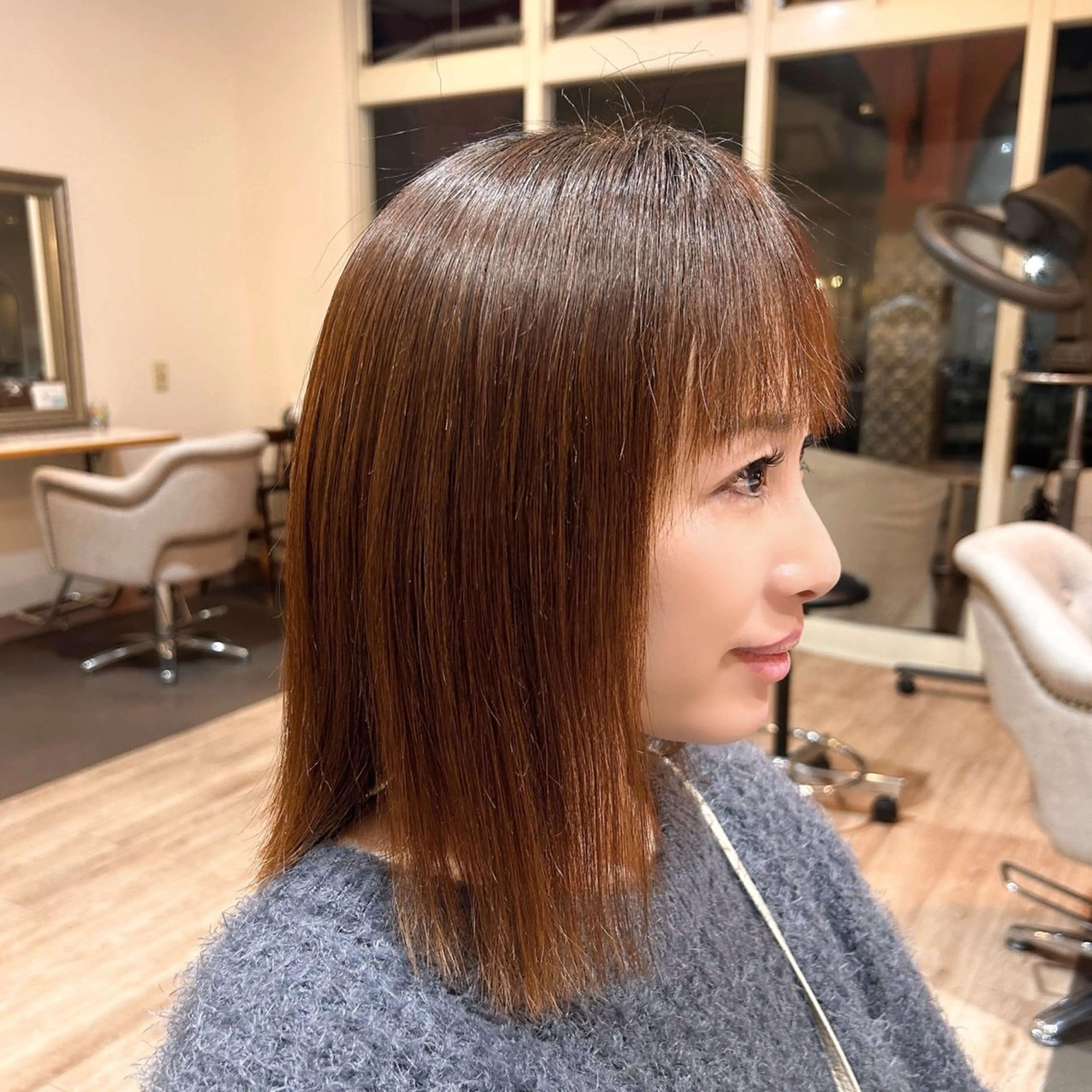 ミディアム 小島 瑚白のヘアスタイル