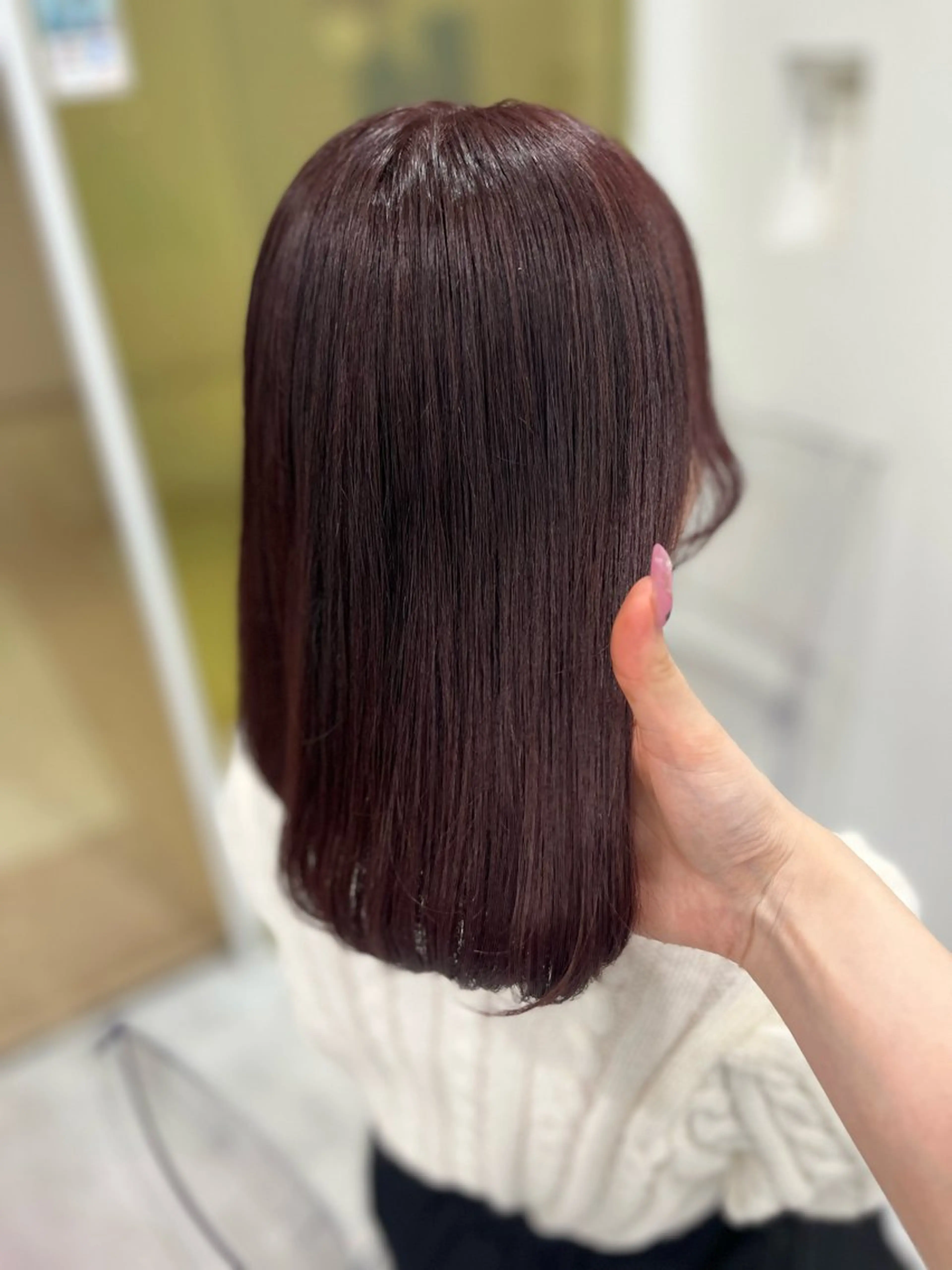 セミロング カラー ガーリー♡女の子っぽ ヘア♡ピンクカラー♡のヘアスタイル