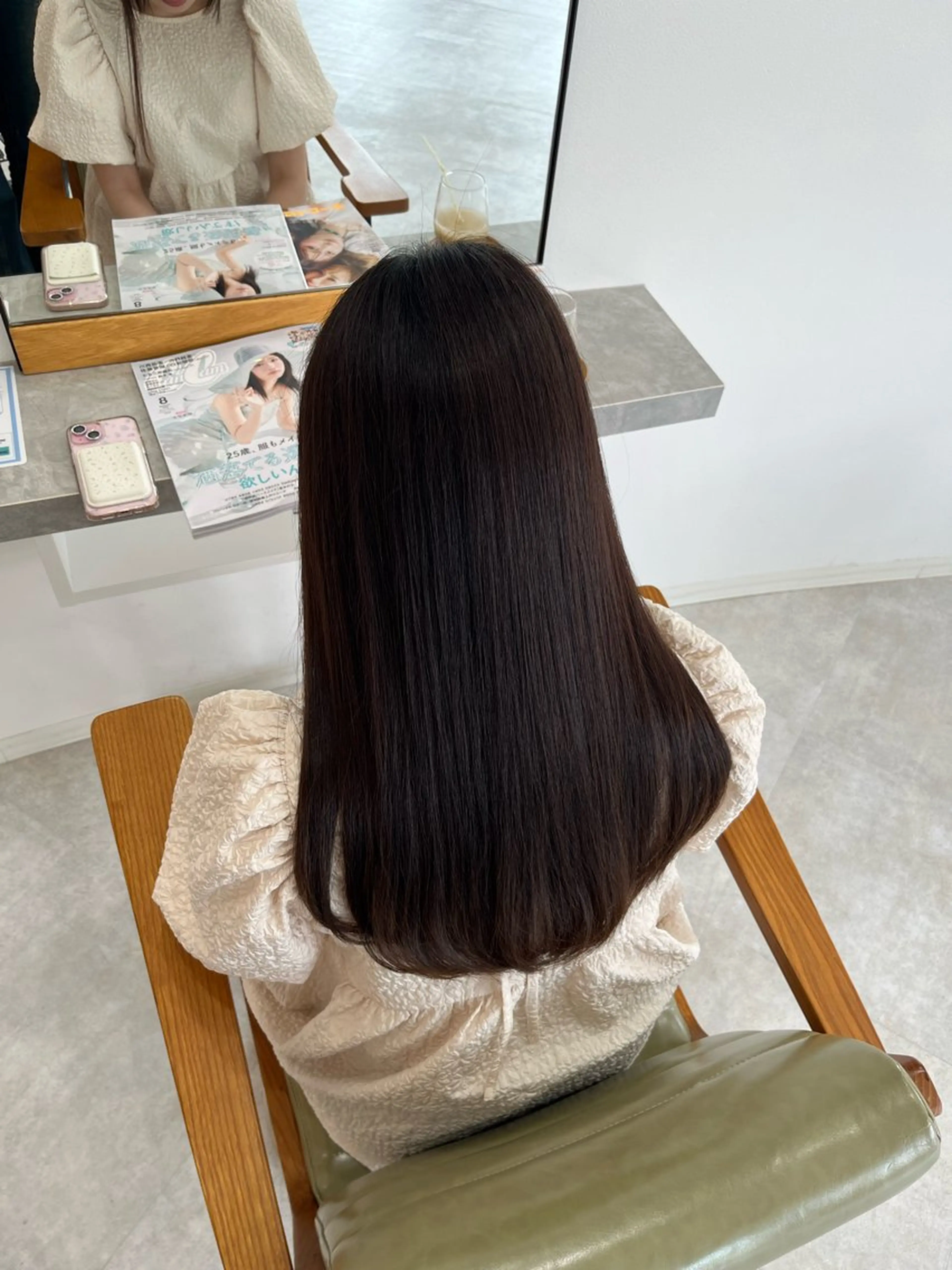 ロング パーマ 縮毛矯正 ‎miku/ blancblancのヘアスタイル