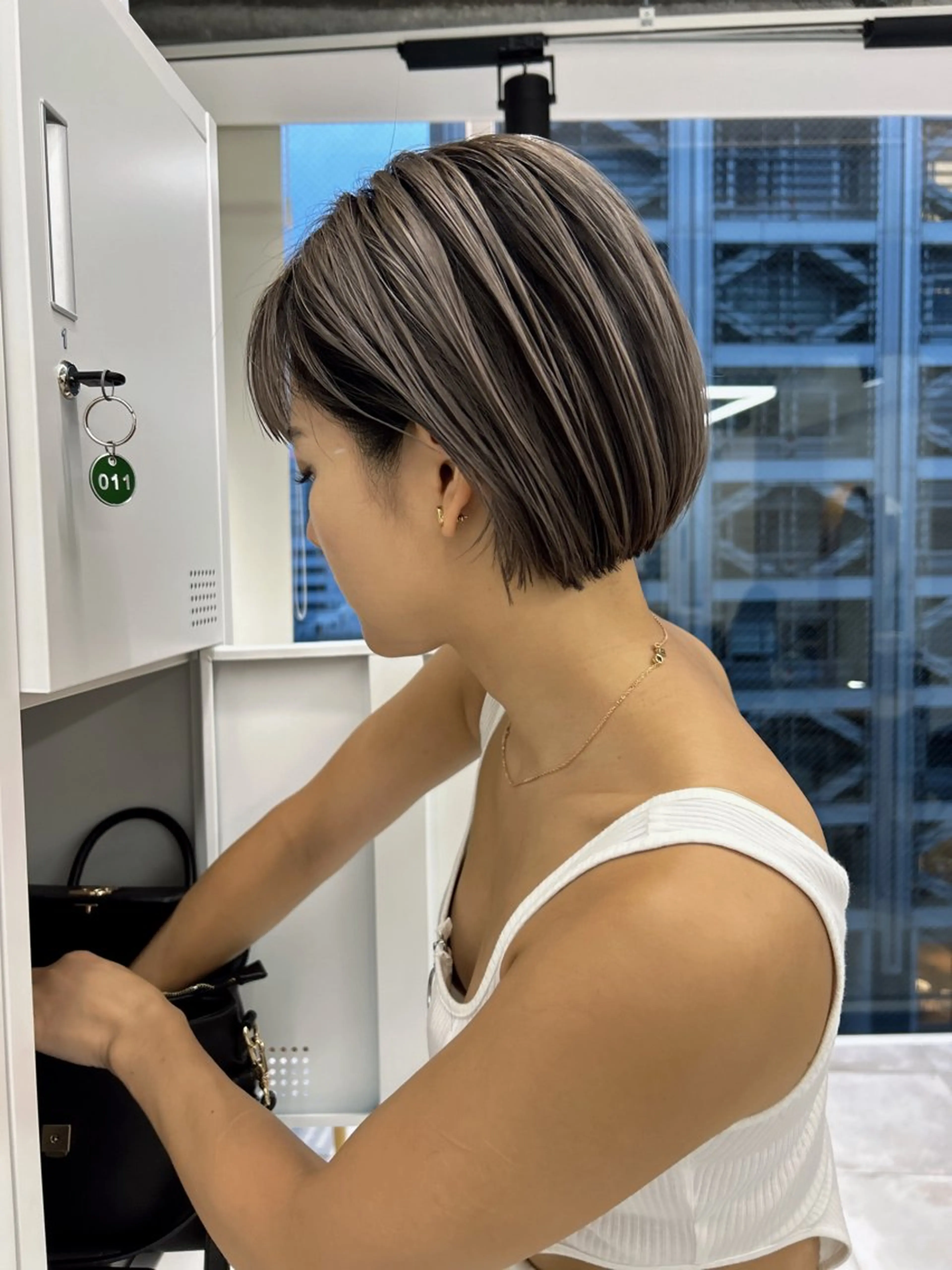 ショート カラー ヘアアレンジ バレイヤージュ ブリーチ インナーカラー ボブ レイヤーカット カット ヘアカラー 【代表】 たき〜のヘアスタイル