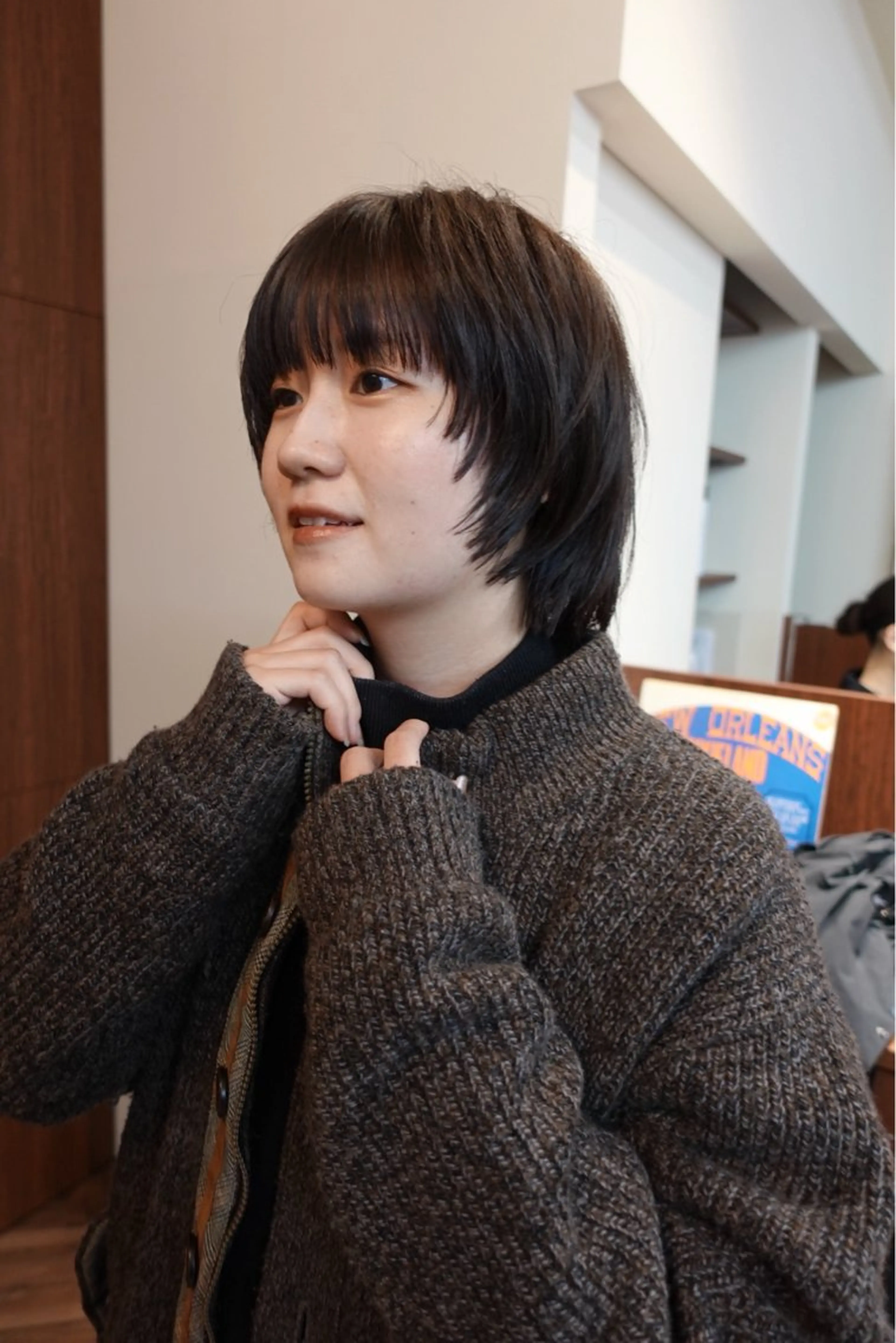 ショート カラー カット ヘアカラー ボブパーマ/パーマ ウルフパーマのヘアスタイル