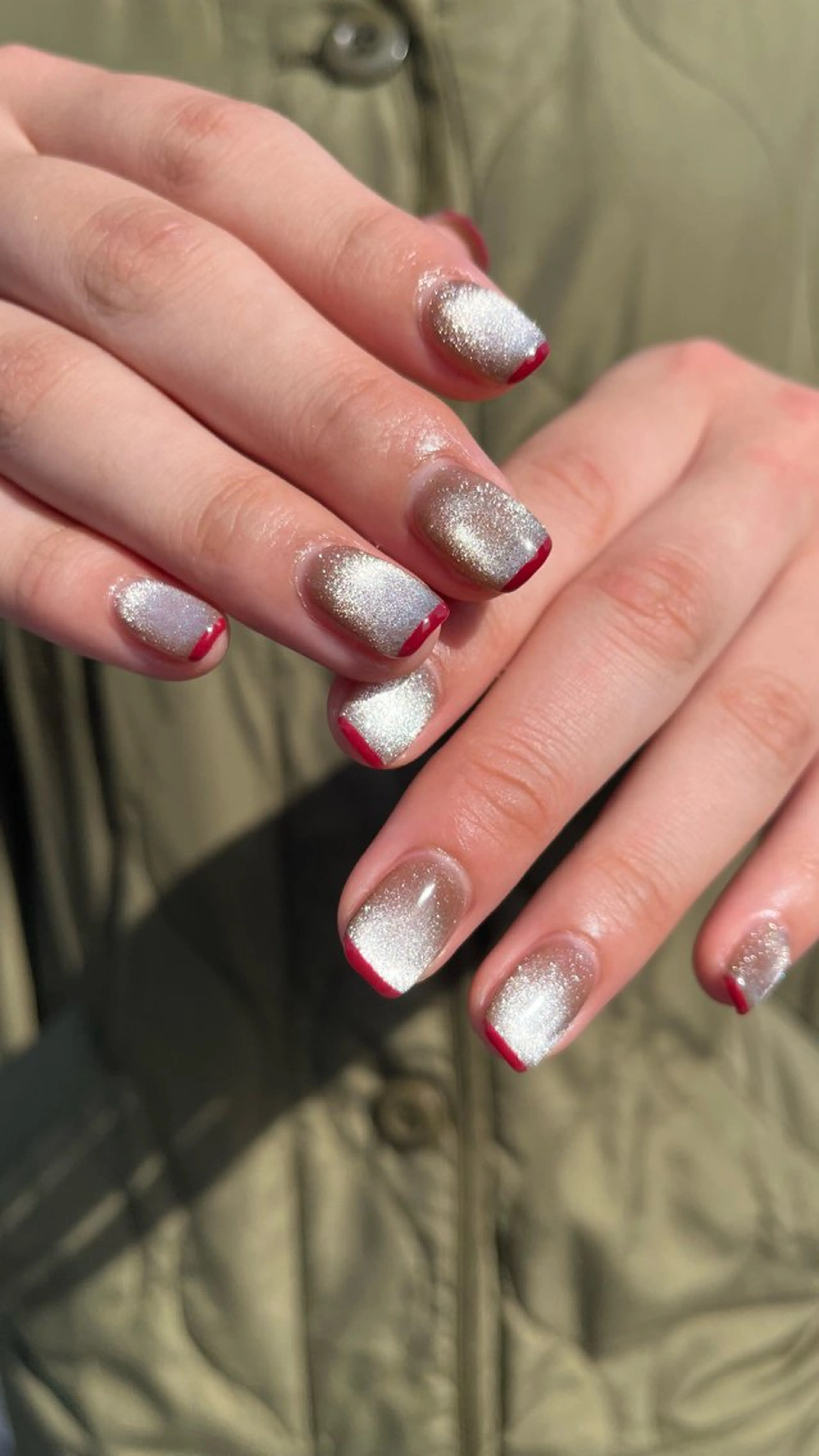 ネイル マグネットネイル ハンドネイル 🤎Two ERI🤎のネイルデザイン