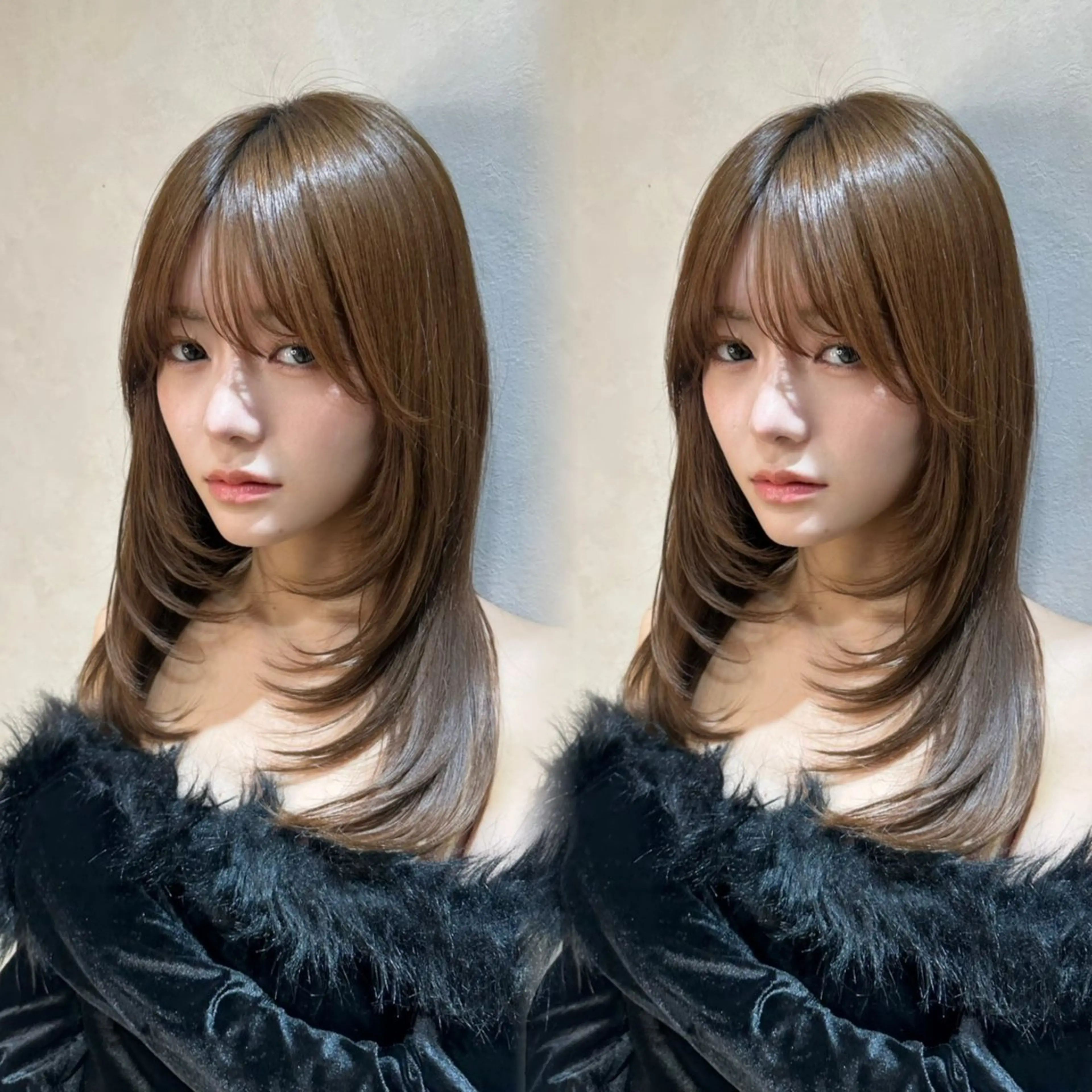 セミロング カット ヘアカラー トリートメント lond rouge所属・🍂透明感カラー 美髪矯正　YUTOのヘアスタイル