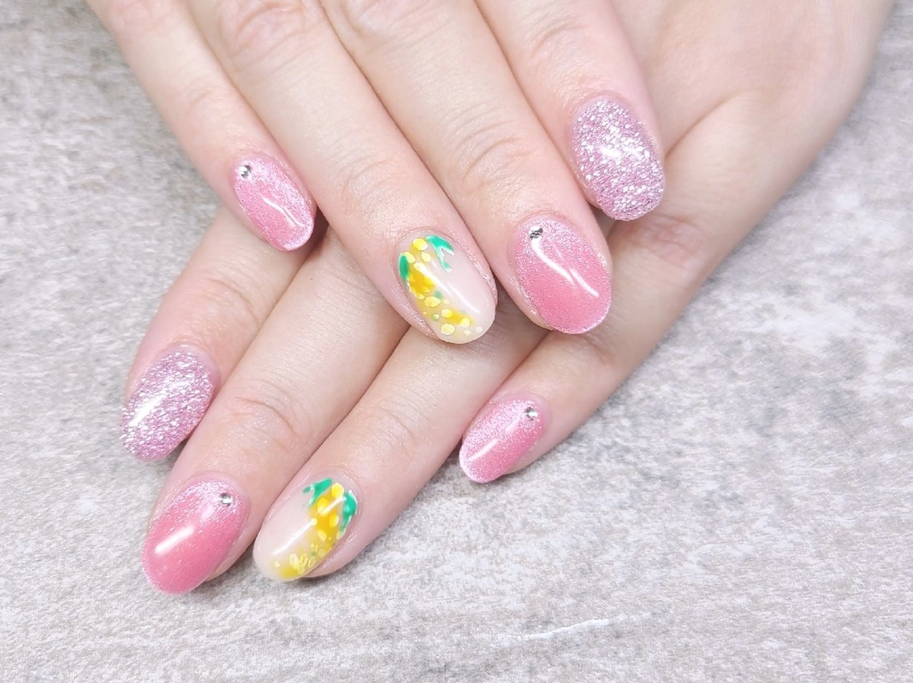 ネイル ハンドネイル Coquille ネイル　ハセガワのネイルデザイン