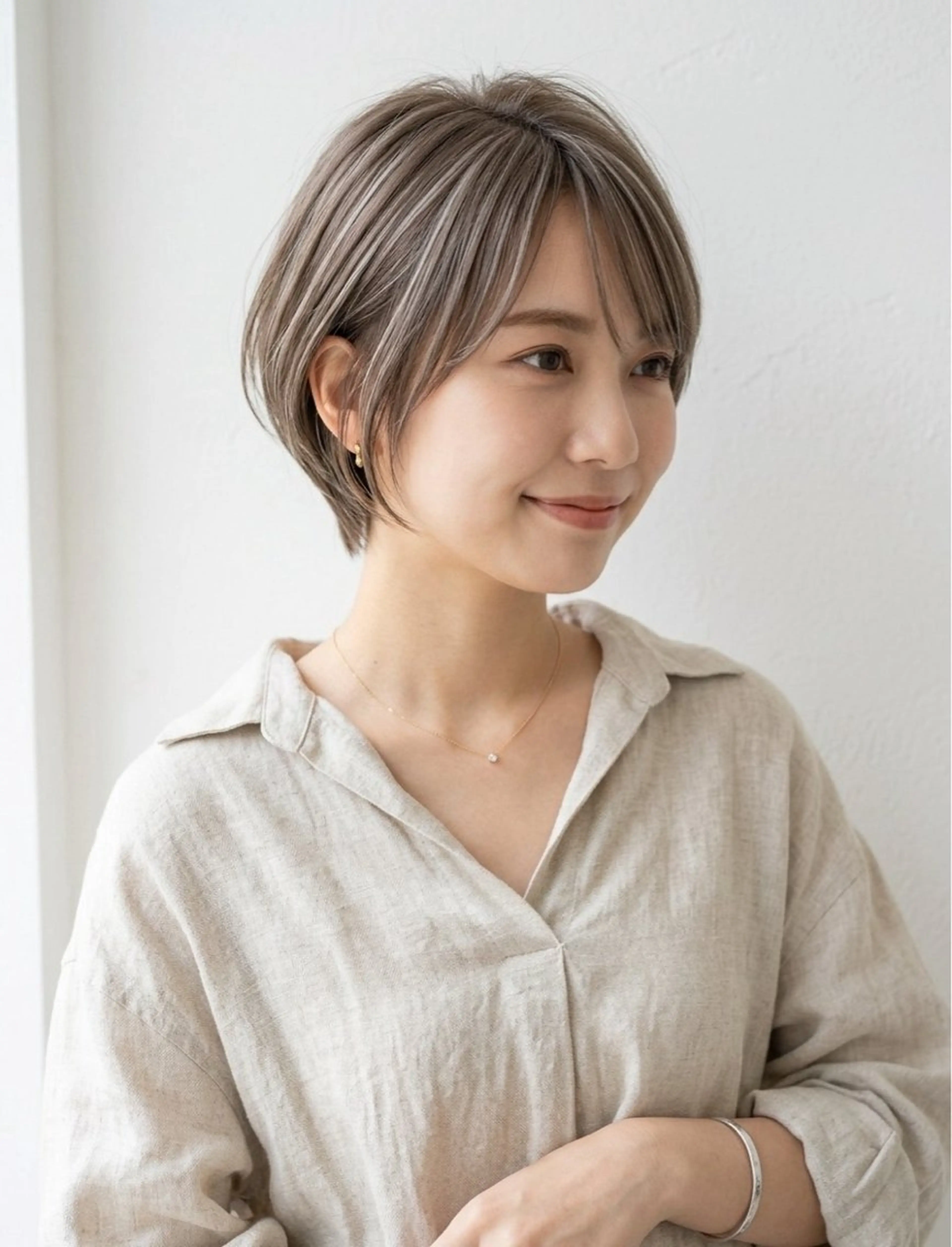 ショート ハイライト デュファブル　高橋 慶一のヘアスタイル