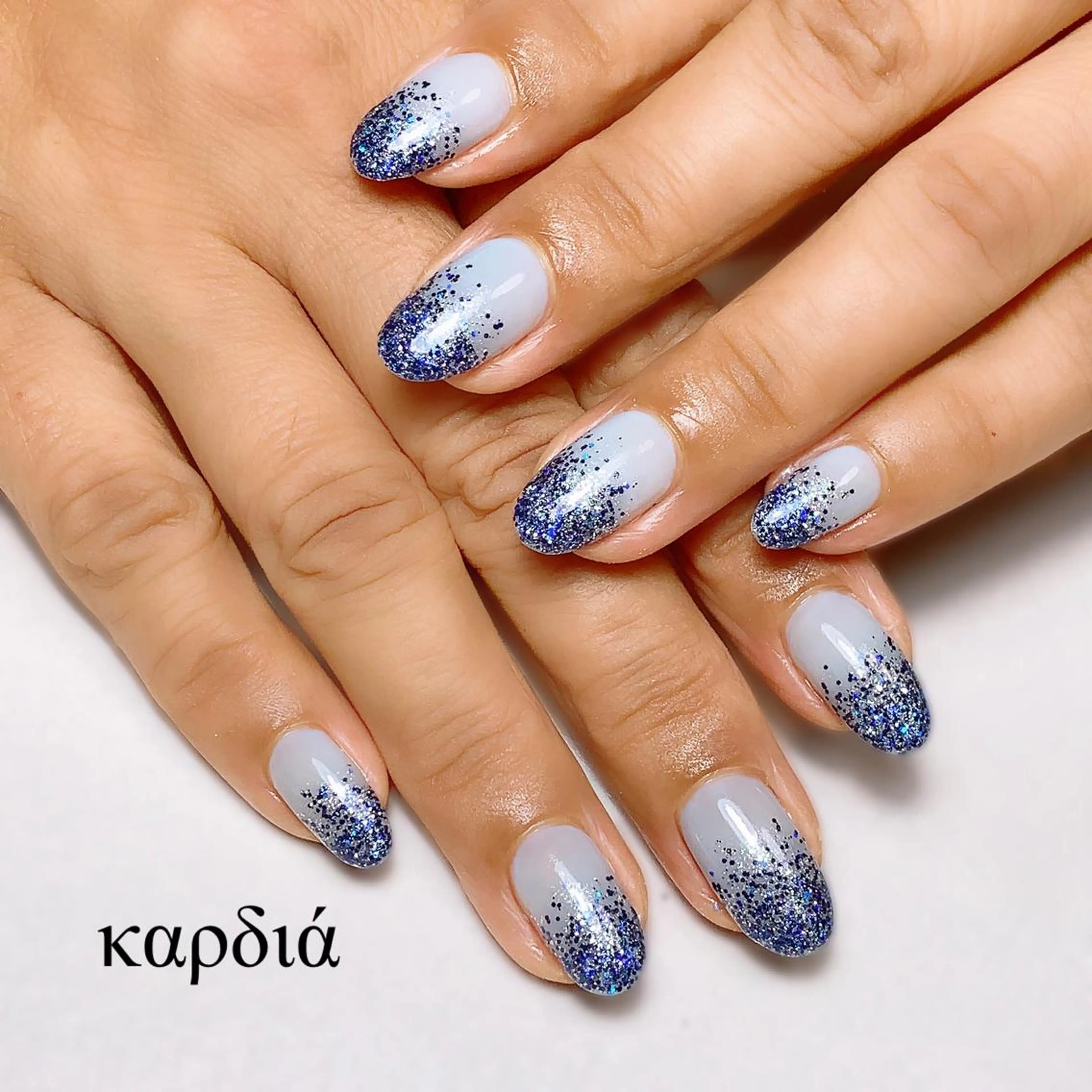 ネイル ハンドネイル καρδιά -ｶﾙﾃﾞｨｱ-のネイルデザイン