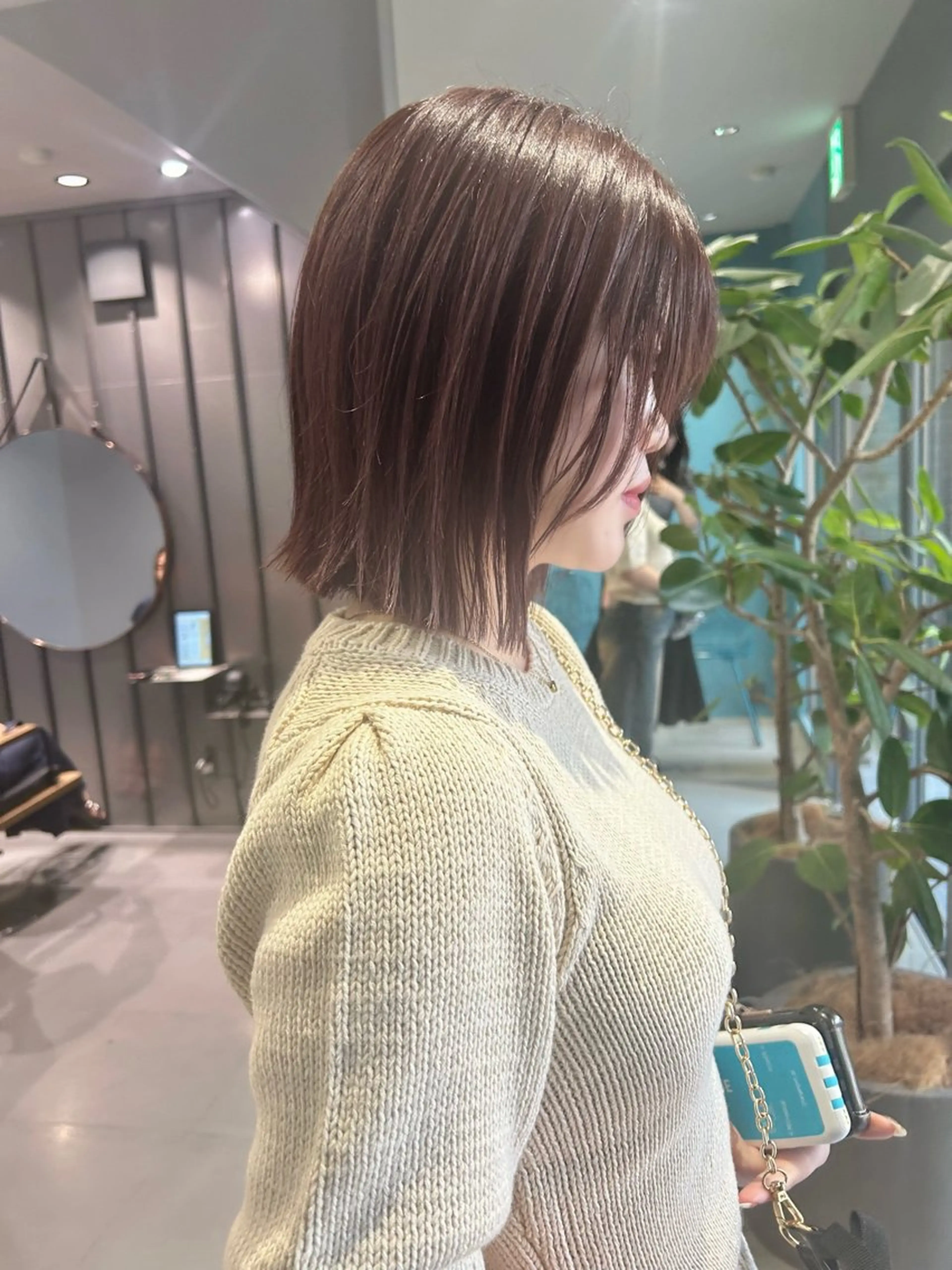 カラー ブラウンカラー ピンクカラー カット ヘアカラー トリートメント urara/ショート /透明感カラーのヘアスタイル