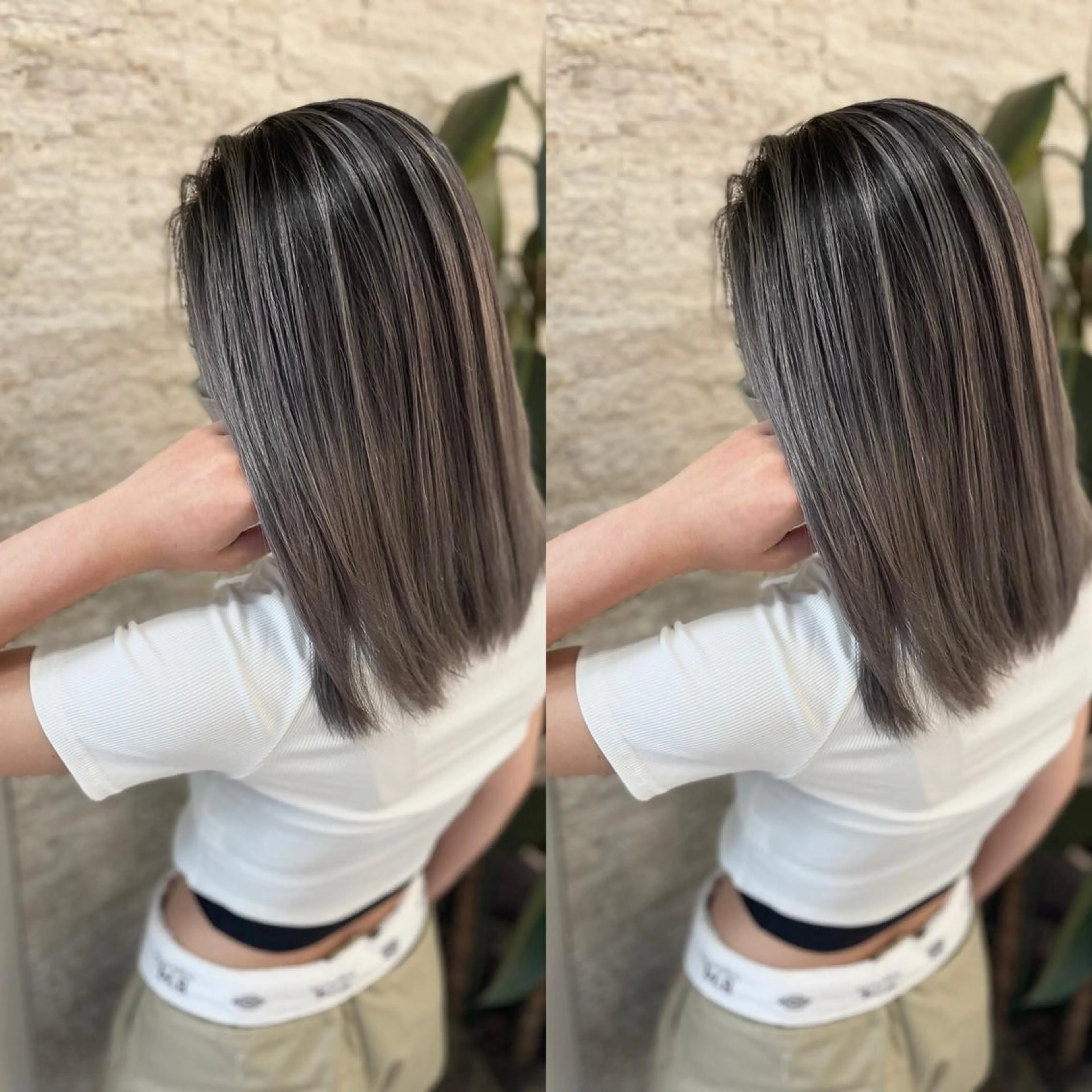 ミディアム ヘアカラー トリートメント Y Uのヘアスタイル