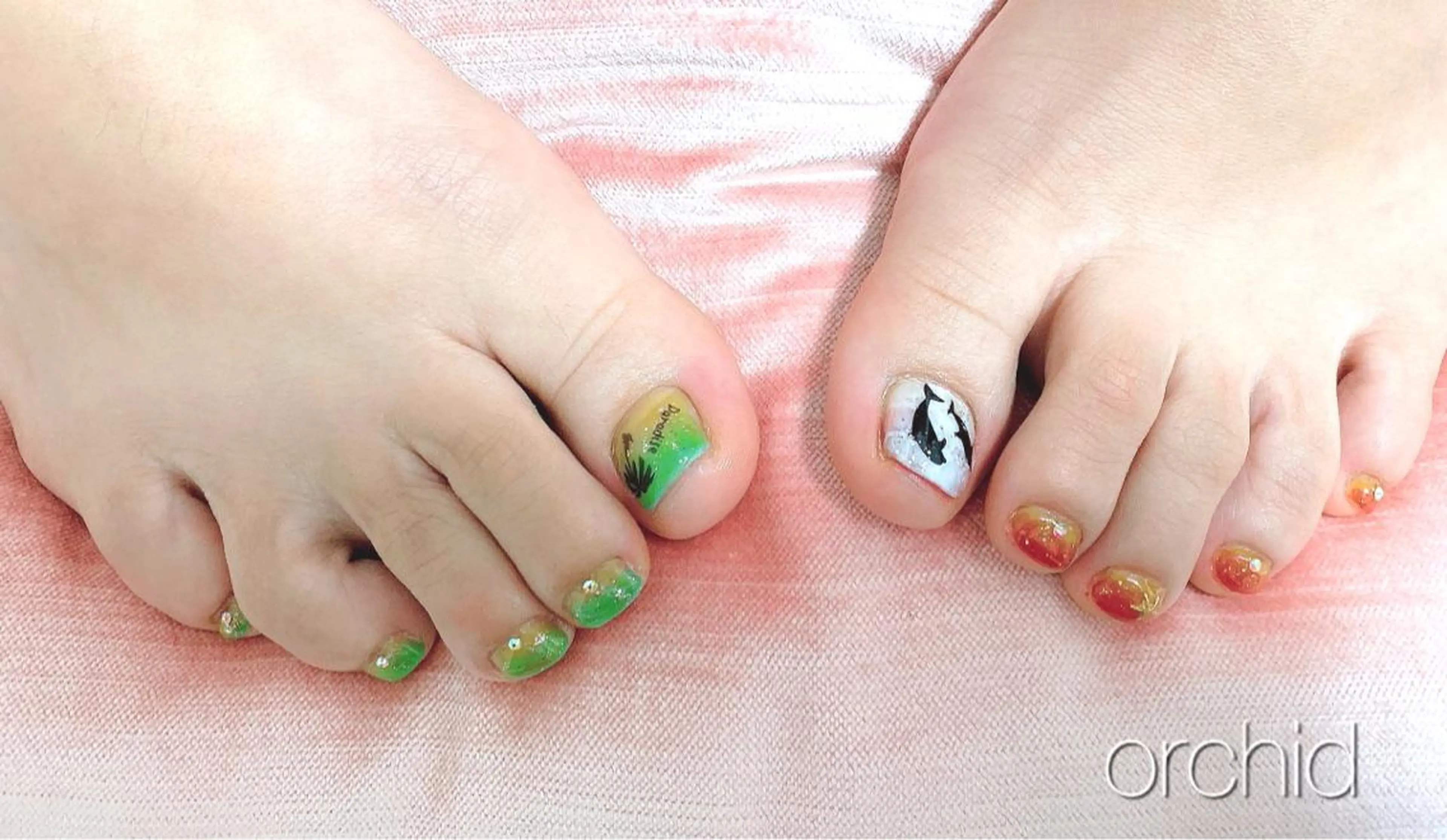 ネイル フットネイル orchid ♡オーキッドのネイルデザイン