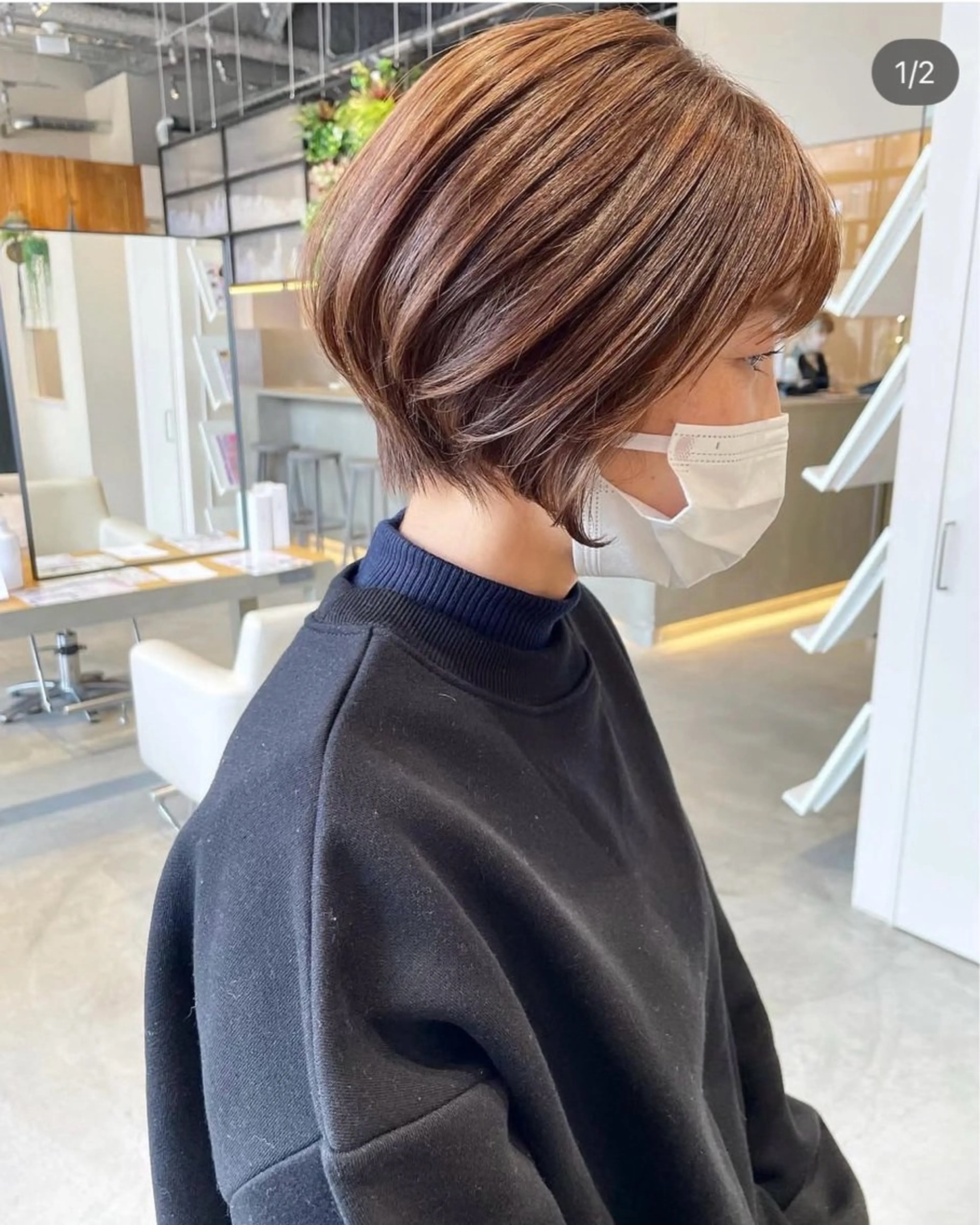 ショート カラー ARCHEsaito モデルレッスンのヘアスタイル