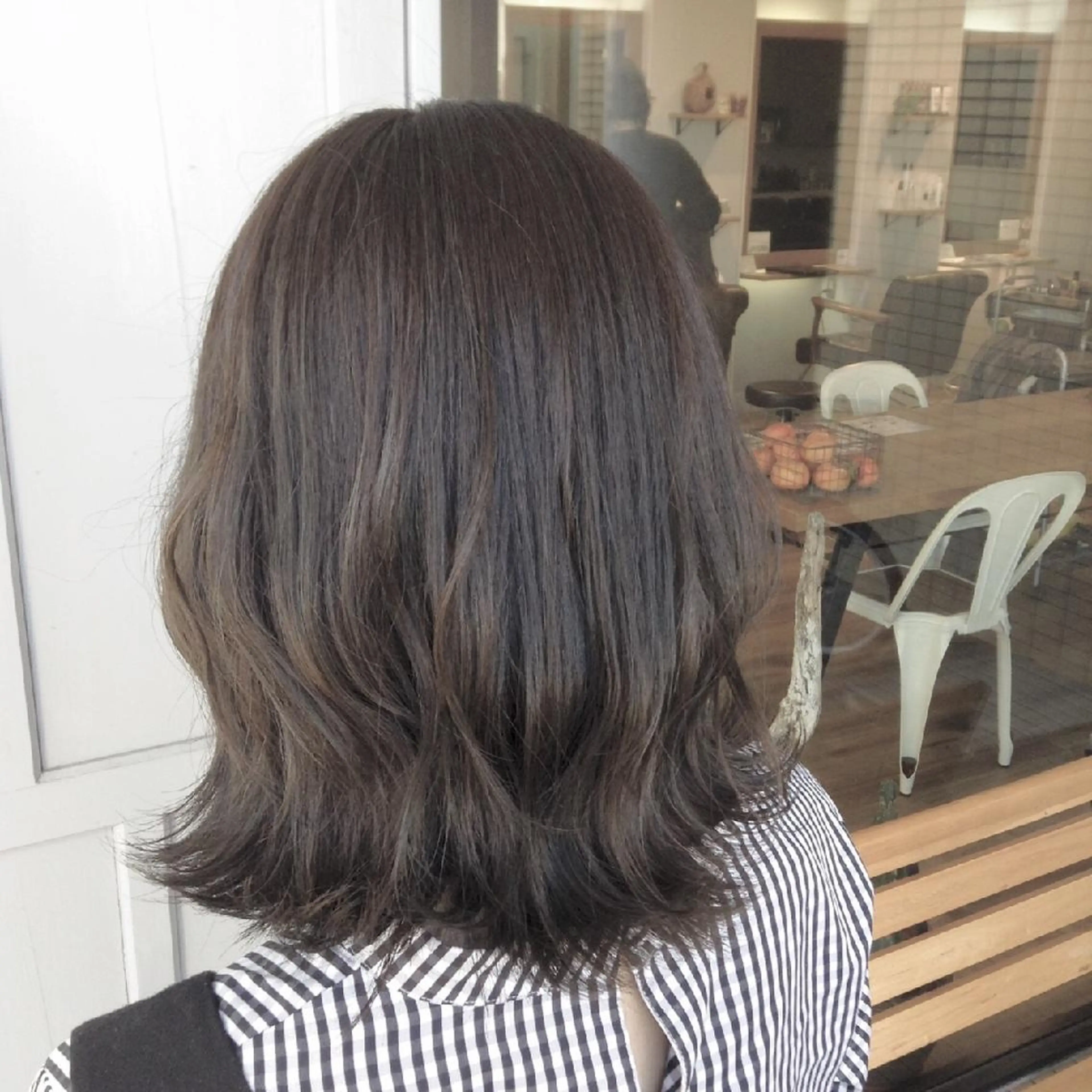 カラー ベージュカラー オリーブベージュ カット ヘアカラー トリートメント 堀 望美のヘアスタイル