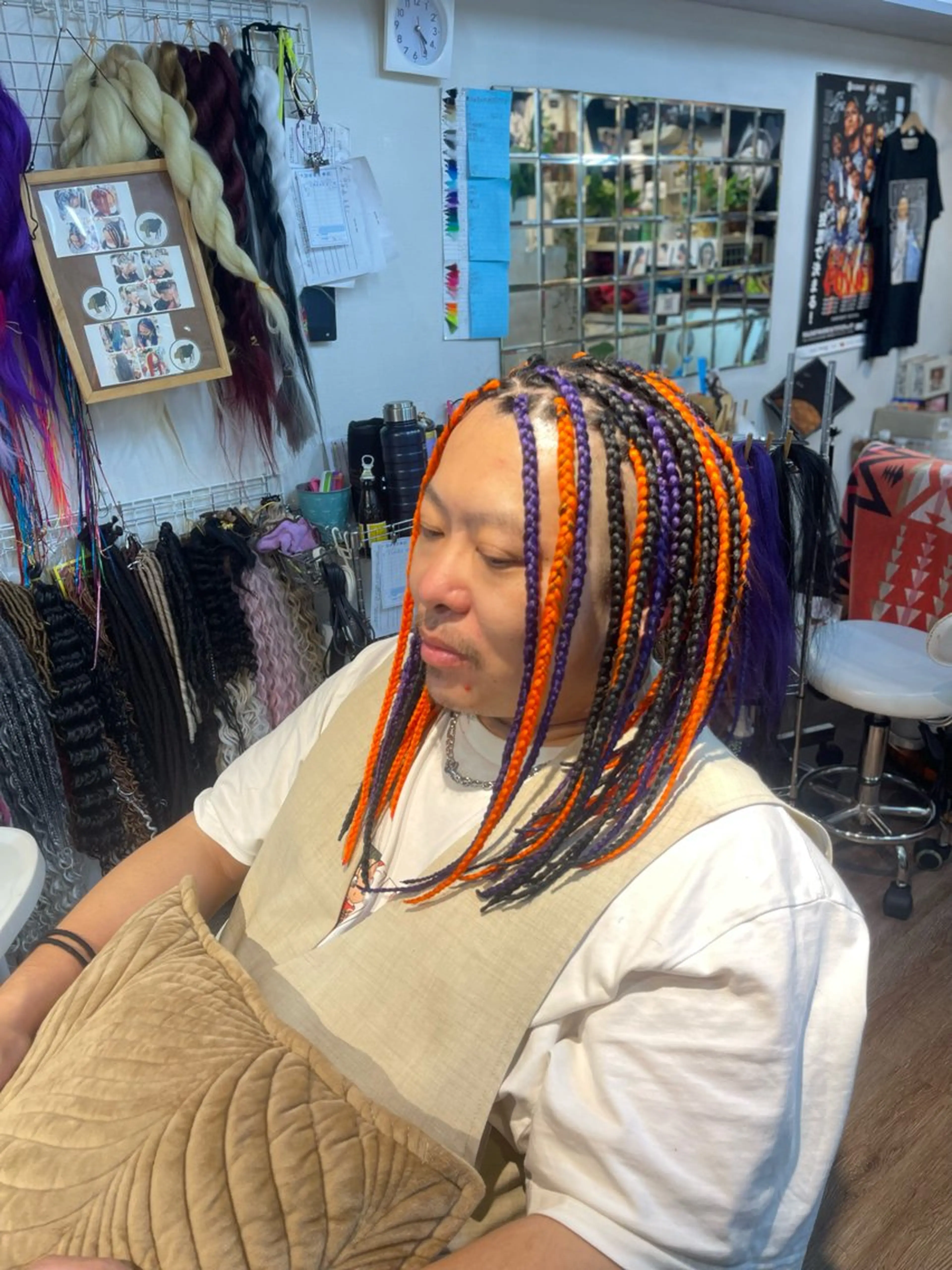 ミディアム ヘアアレンジ メンズ エクステ scamp所属・scamp⭐️ さくらのヘアスタイル