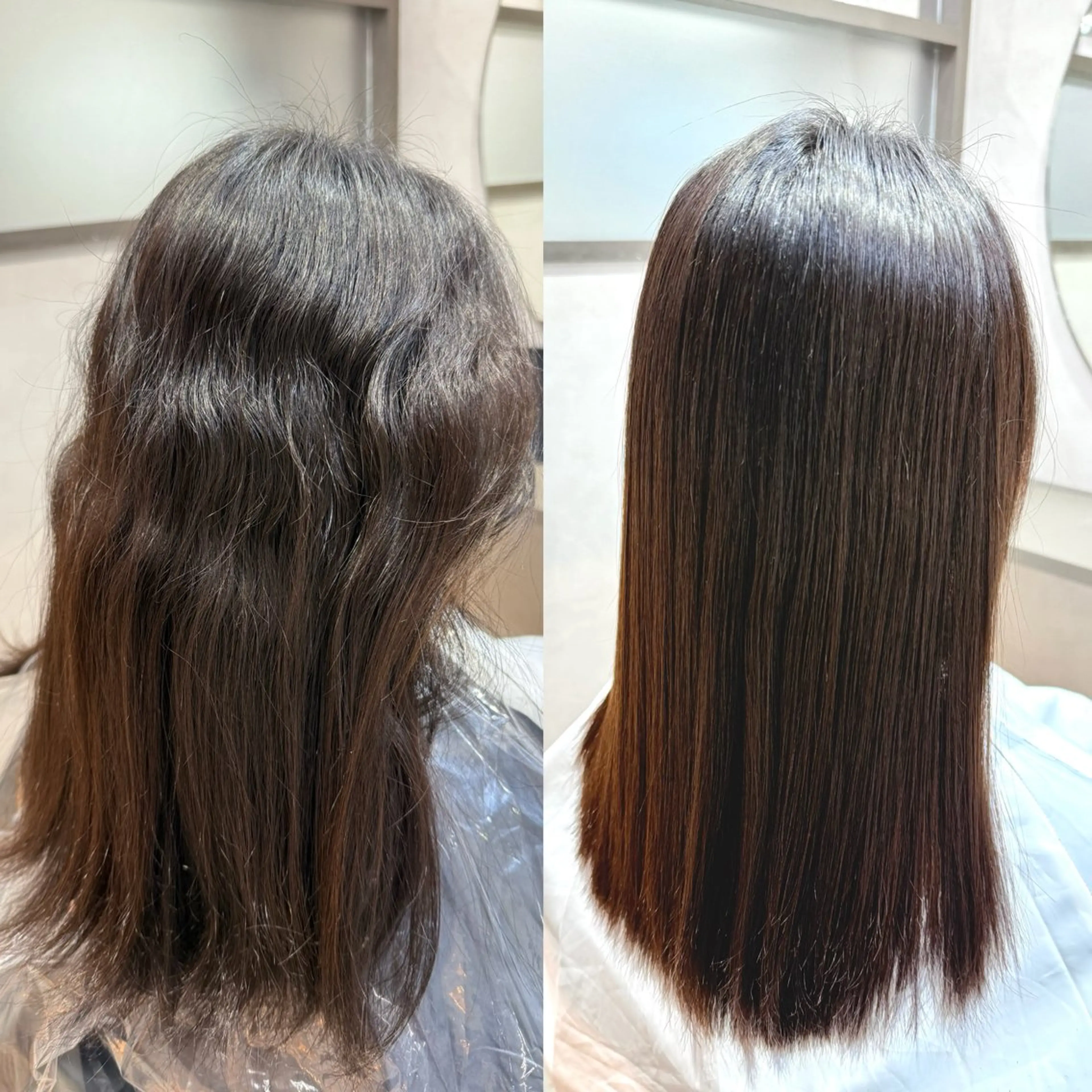 ロング カット 縮毛矯正 トリートメント ✨シルクストレート✨ 美髪髪質改善Yukiのヘアスタイル