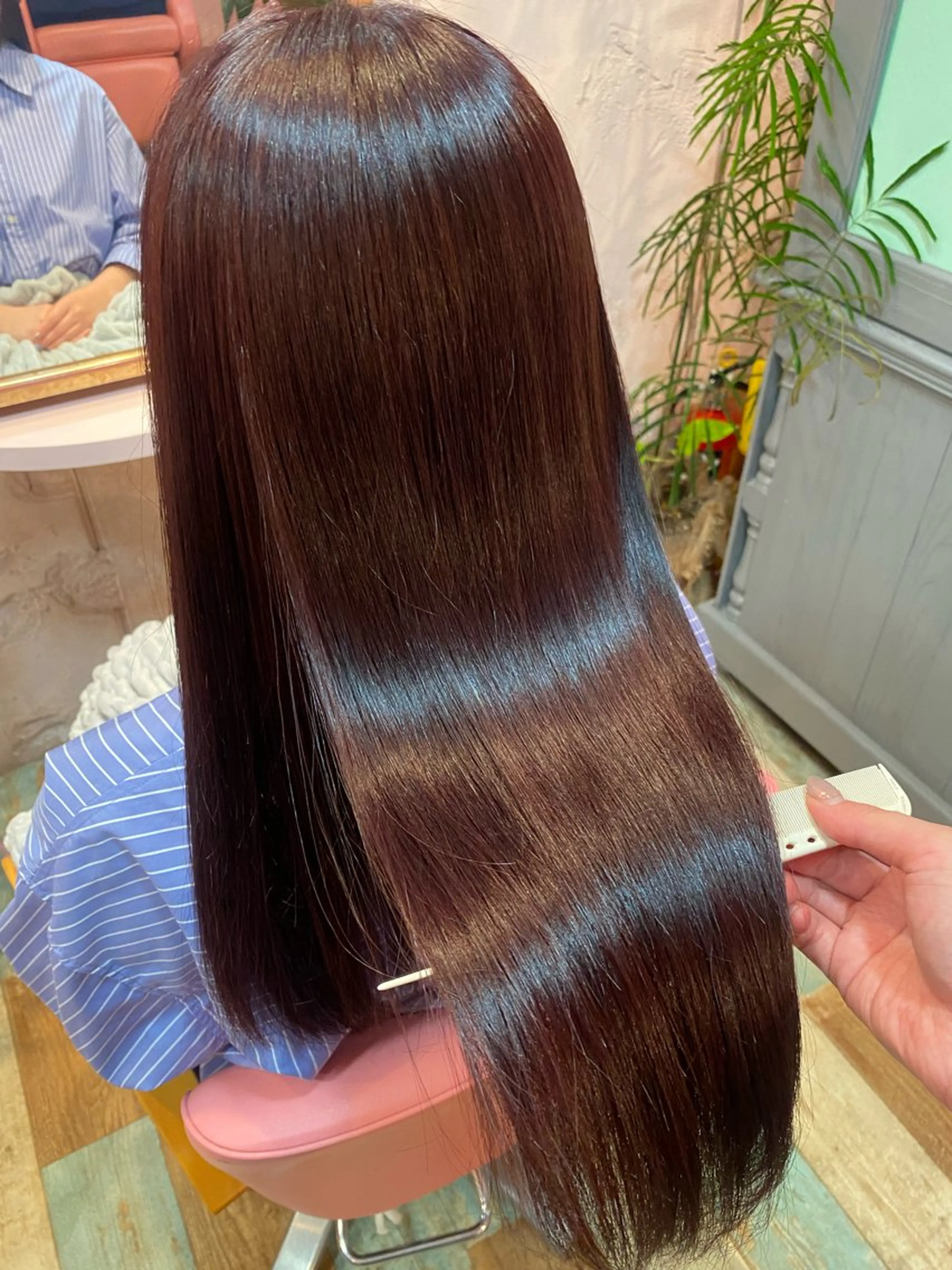 ロング 髪質改善 𝙼𝚒𝚎𝚗𝚎 𝚙𝚒𝚗𝚔所属・山本 葵のヘアスタイル