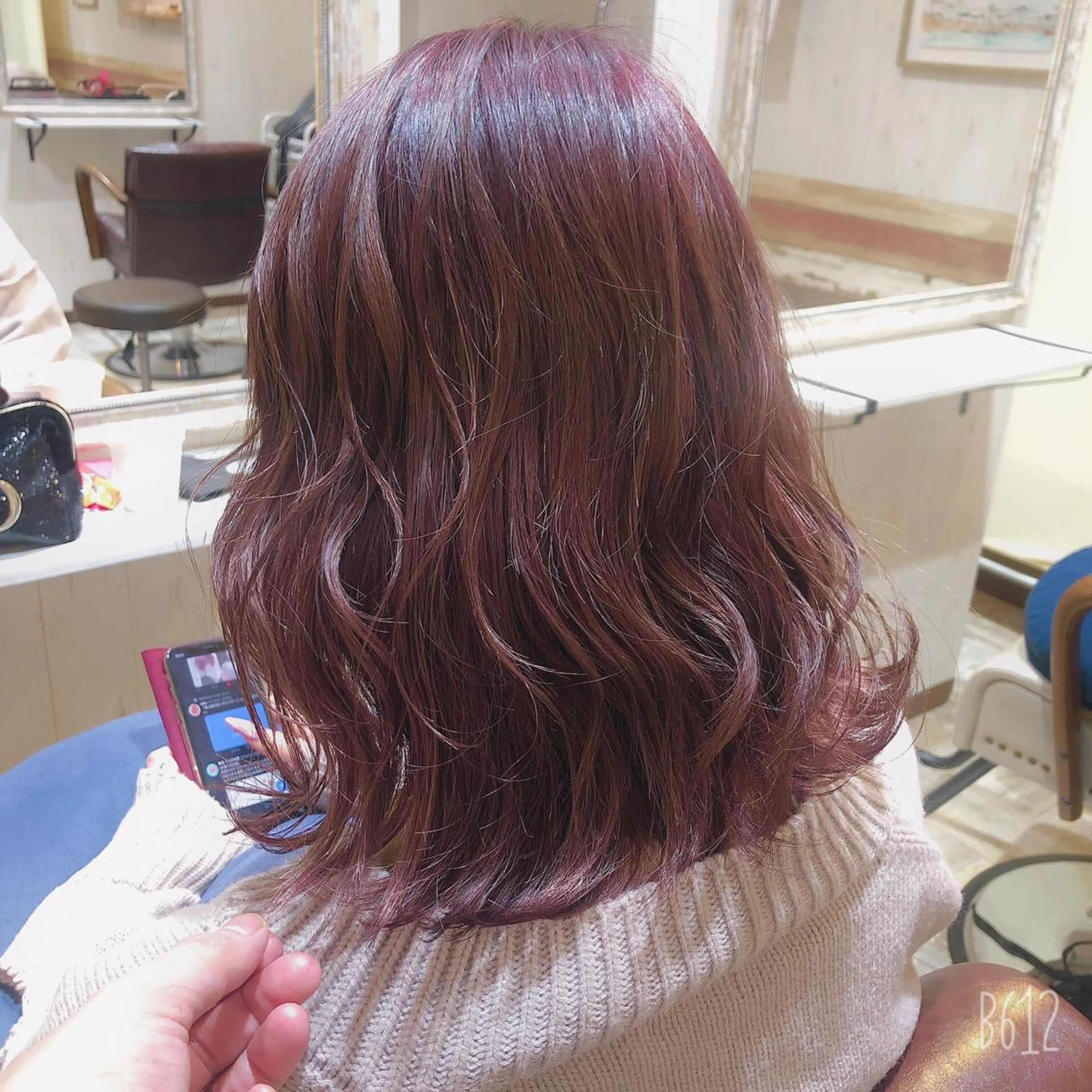 ミディアム カラー ワンレンボブ ミディアムパーマ アッシュ ベージュカラー ショコラベージュ ✨大人可愛い美髪専門 /TIARA桜木町のヘアスタイル