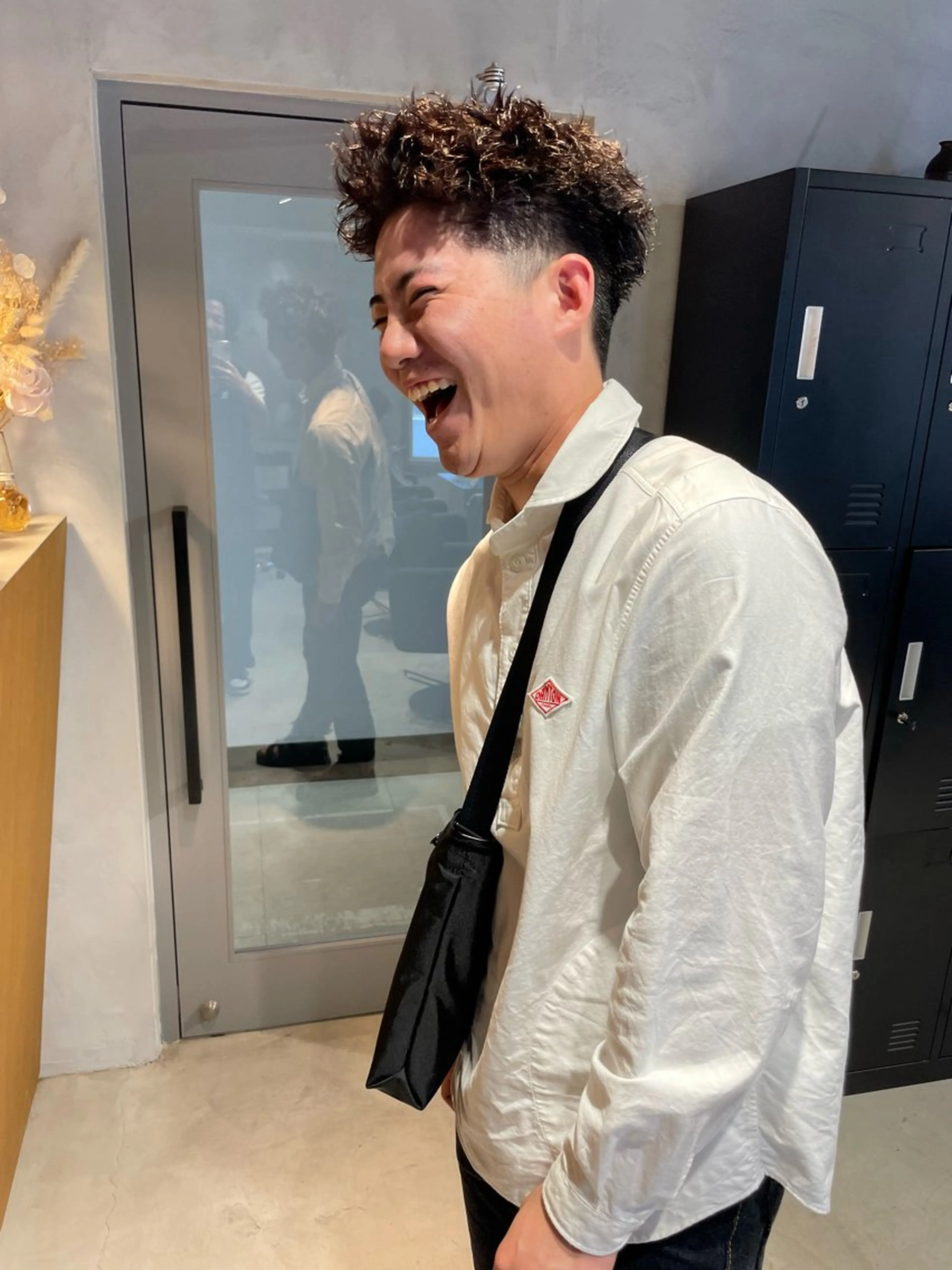 ショート カラー パーマ ヘアアレンジ メンズ カット パーマ メンズ特化 しゅうへいのヘアスタイル