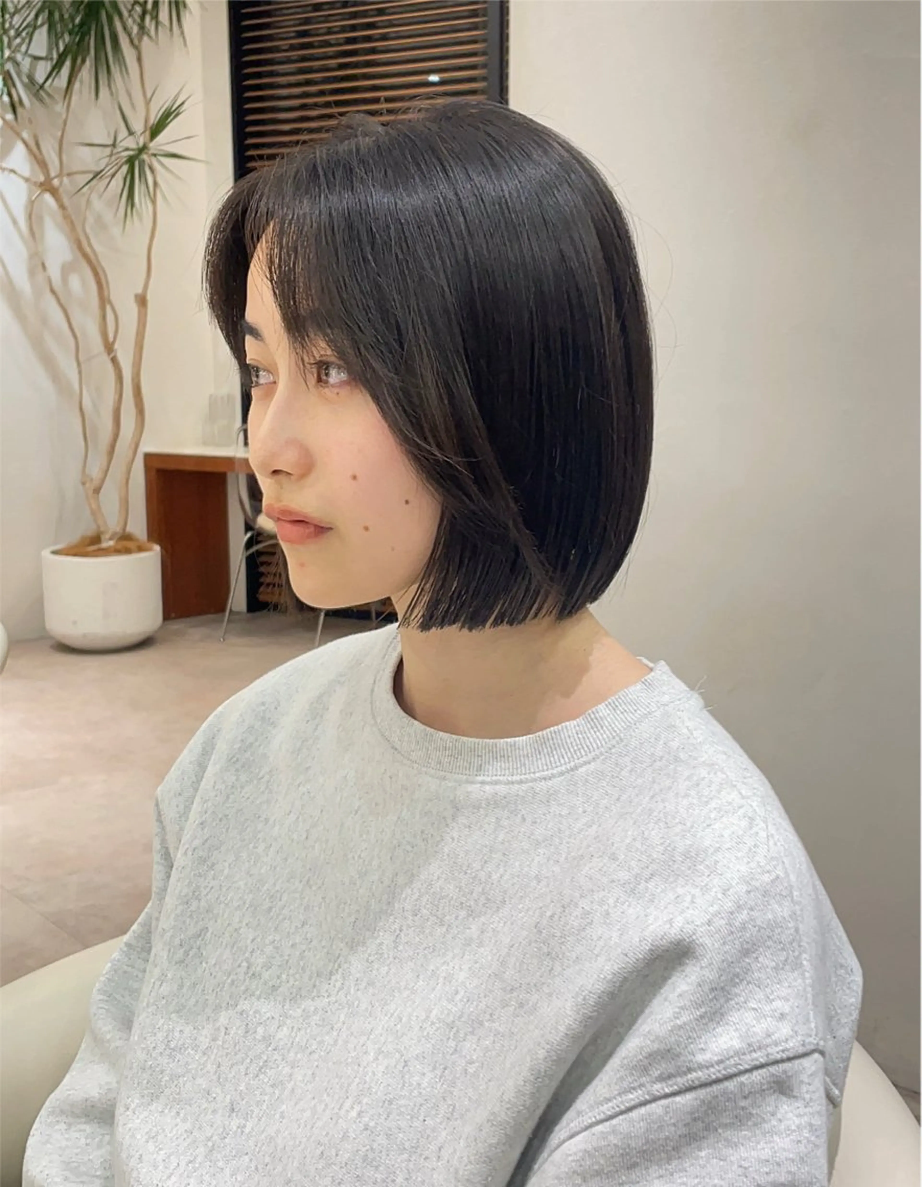 ミディアム カラー 渋谷/レイヤーボブ・ 透明感カラーしょうごのヘアスタイル